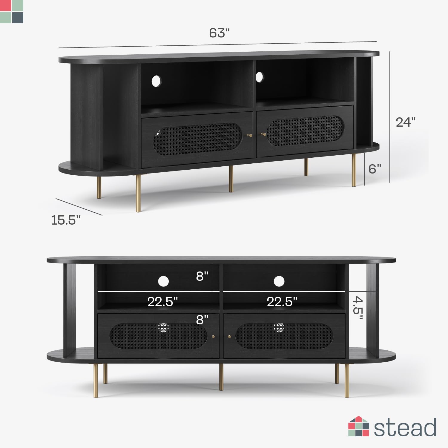 Natural Oak Corner TV Stand