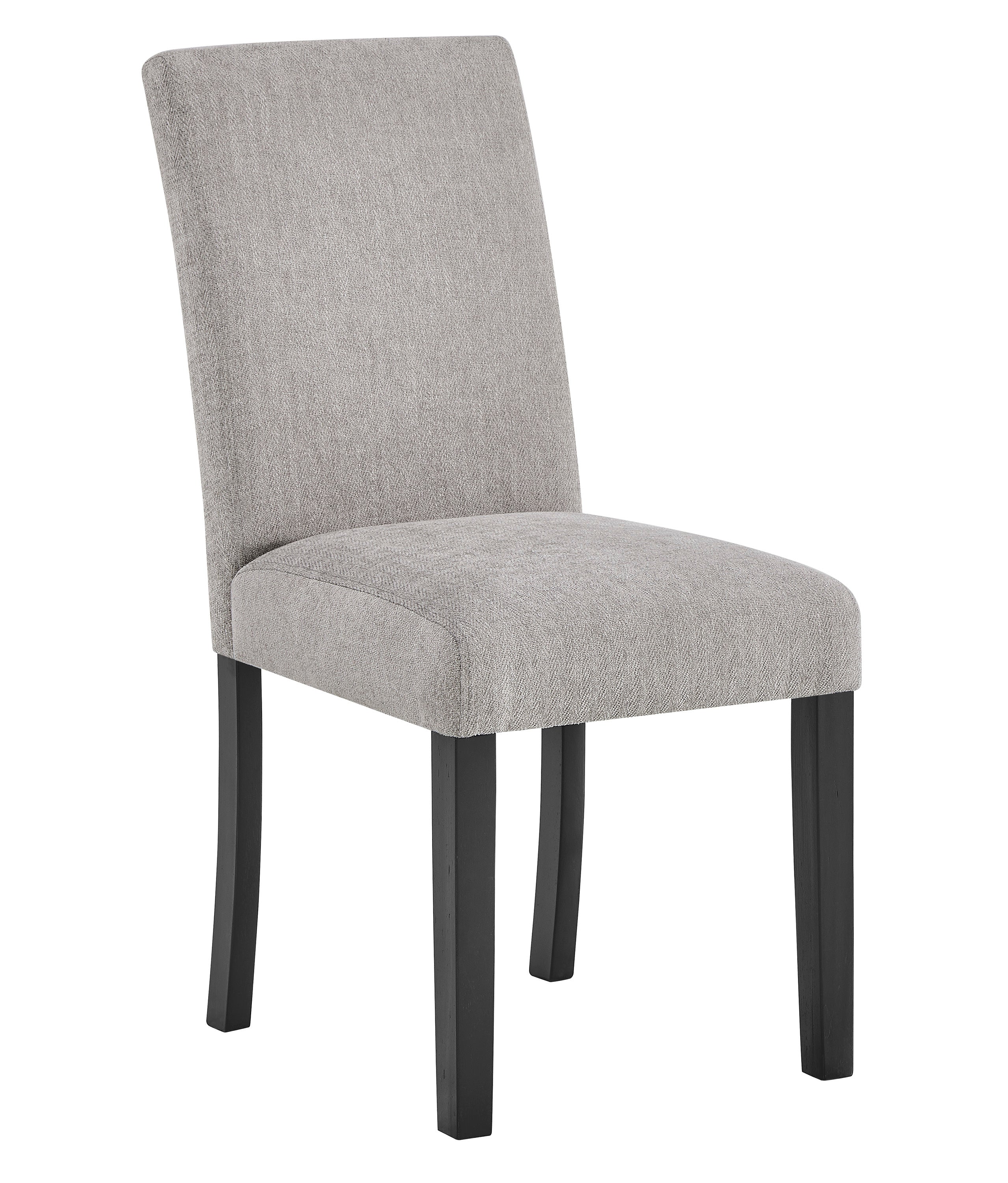 5pc Dining Set Rectangular Table Gray Chairs Two-Tone Finish
