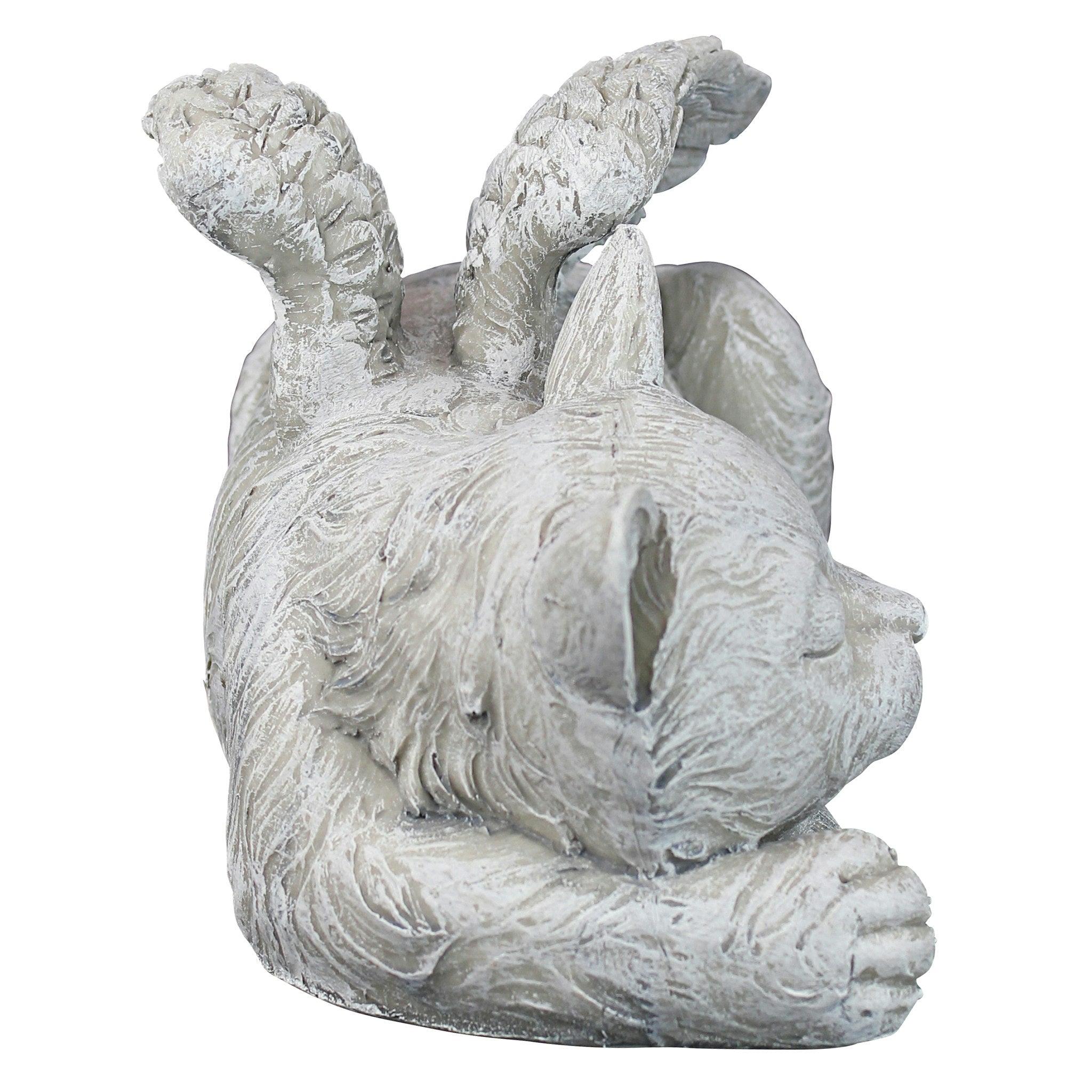 Cat Memorial Angel Pet Statue: Stone