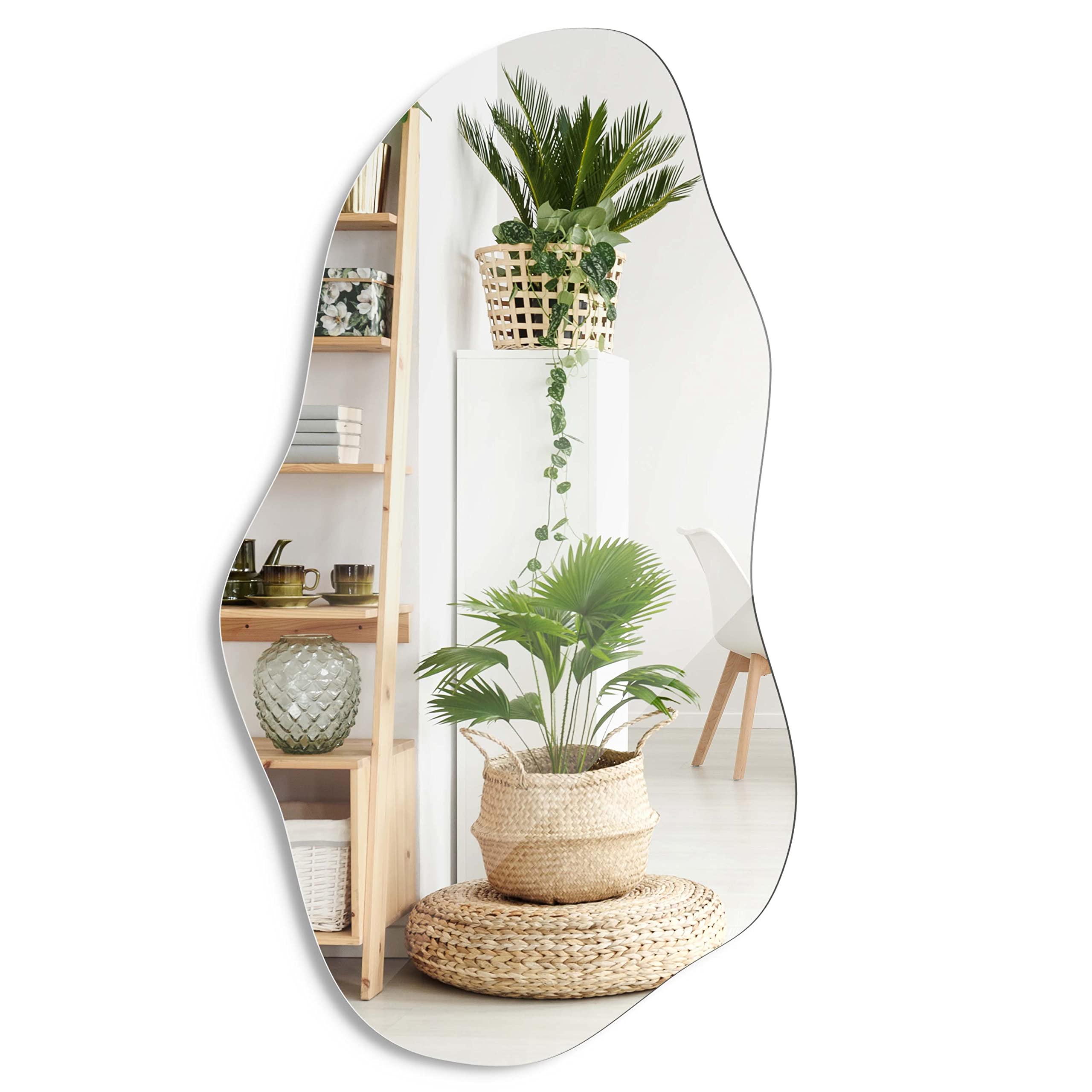 Wavy Mirror Asymmetrical Wall Mirror