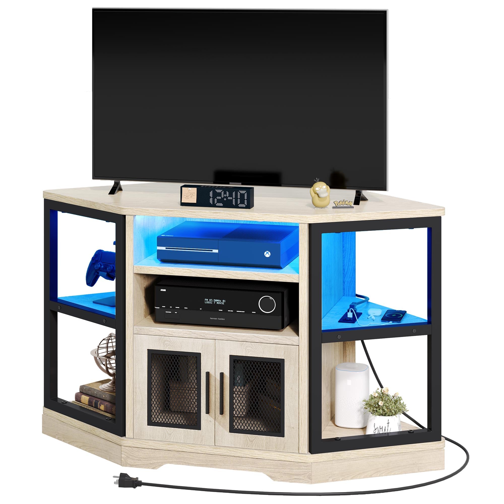 Corner TV Stand with Entertainment Center