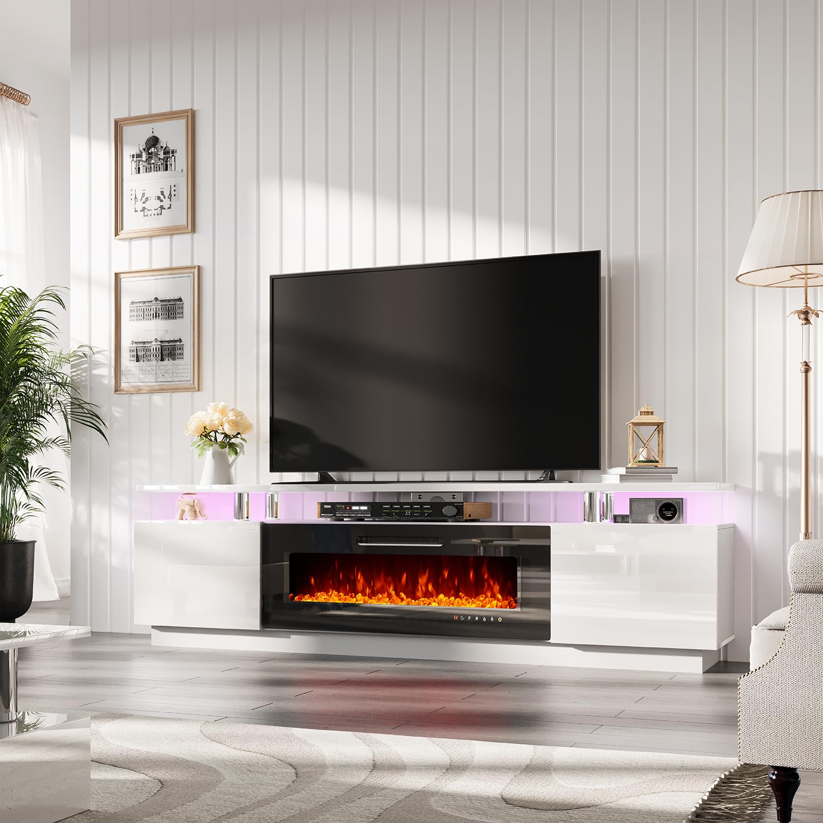 Fireplace TV Stand with 36" Fireplace,