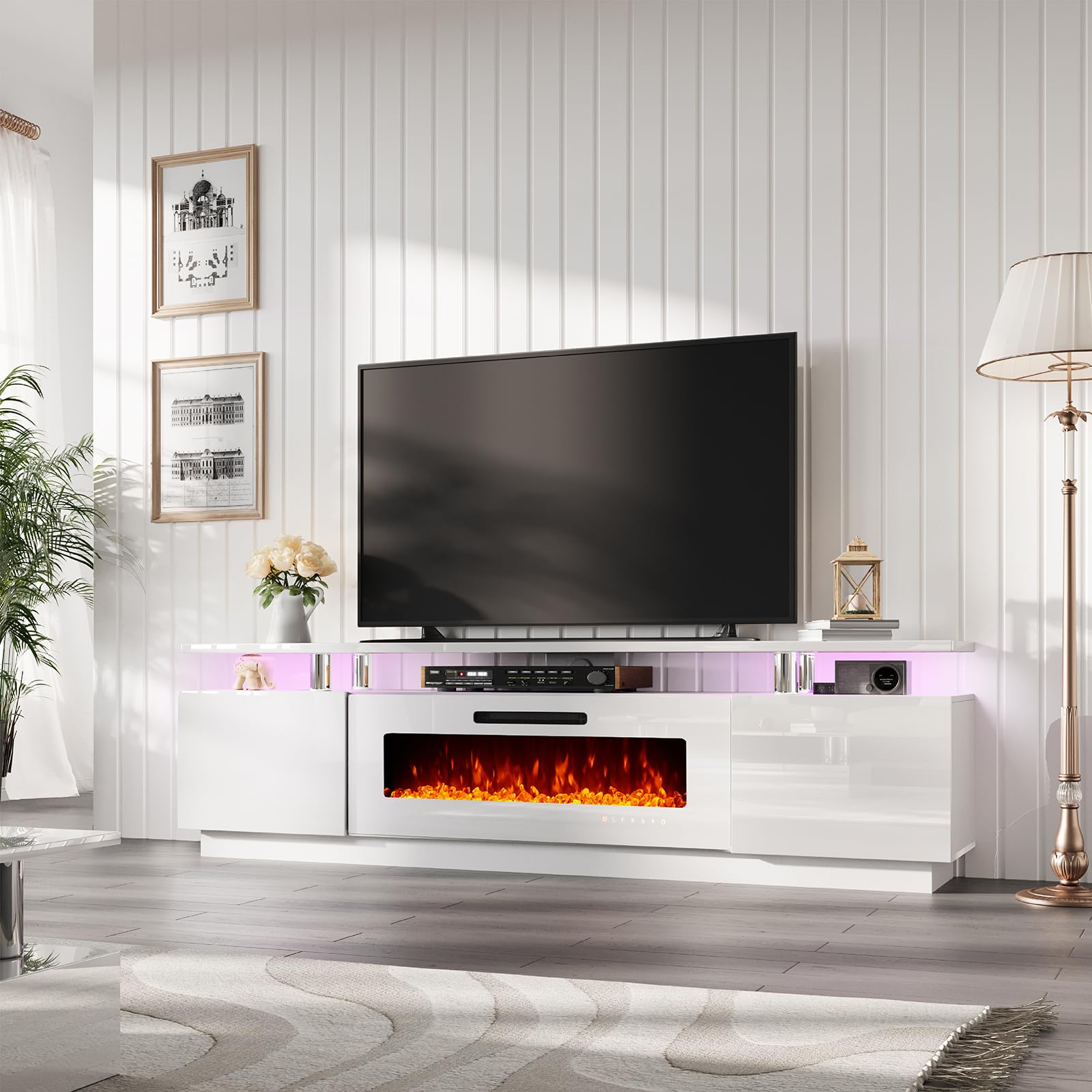 Fireplace TV Stand with 36" Fireplace,