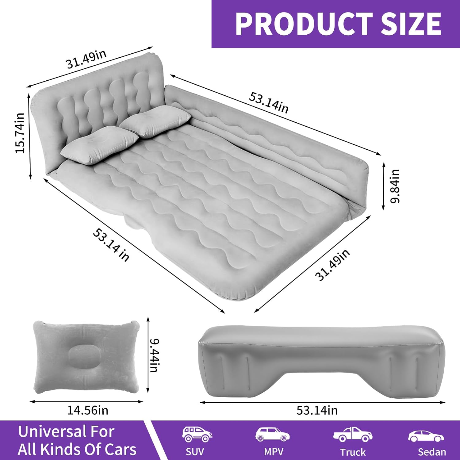 Multi-Purpose Premium Car Mattress