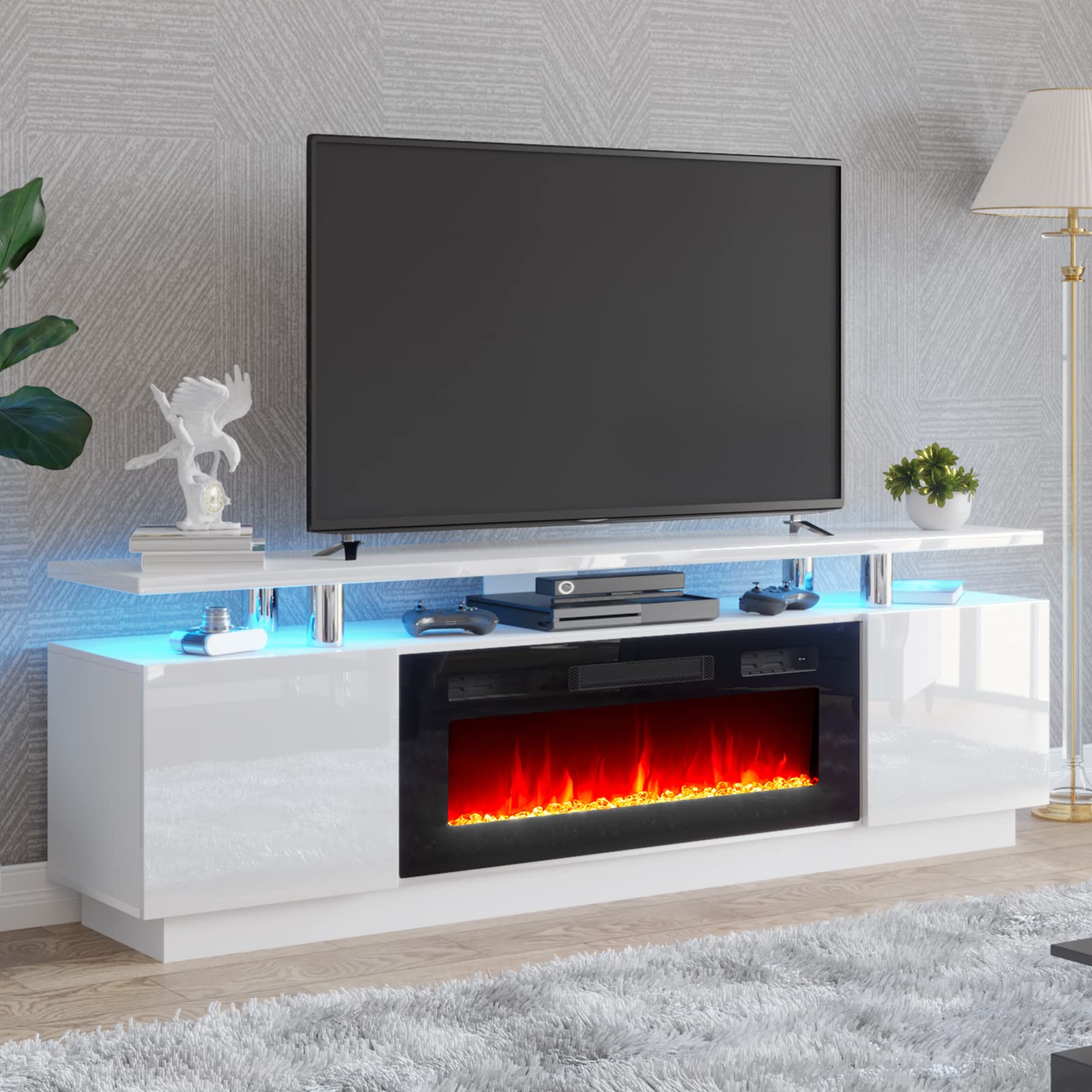 Fireplace TV Stand with 36" Fireplace,