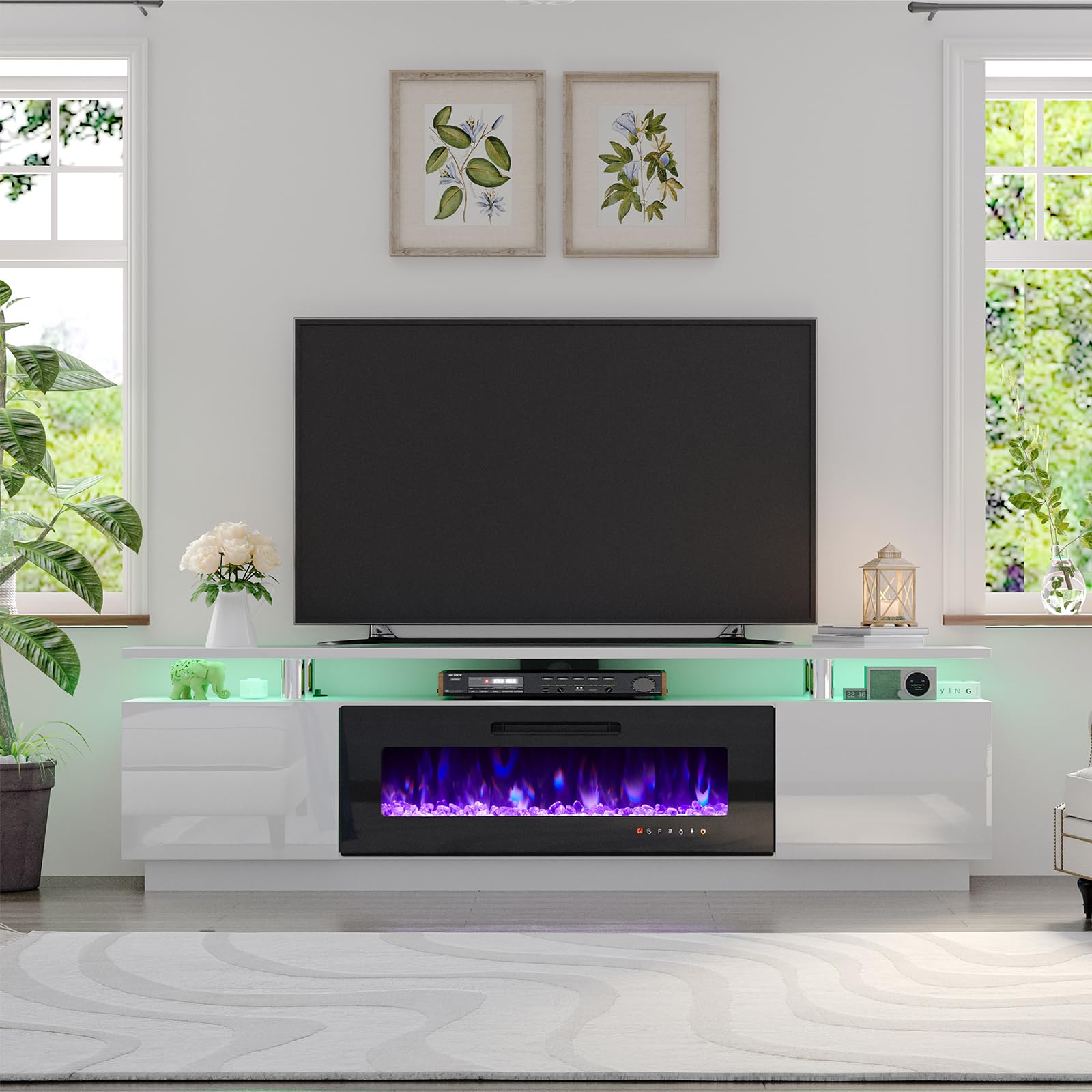 Fireplace TV Stand with 36" Fireplace,