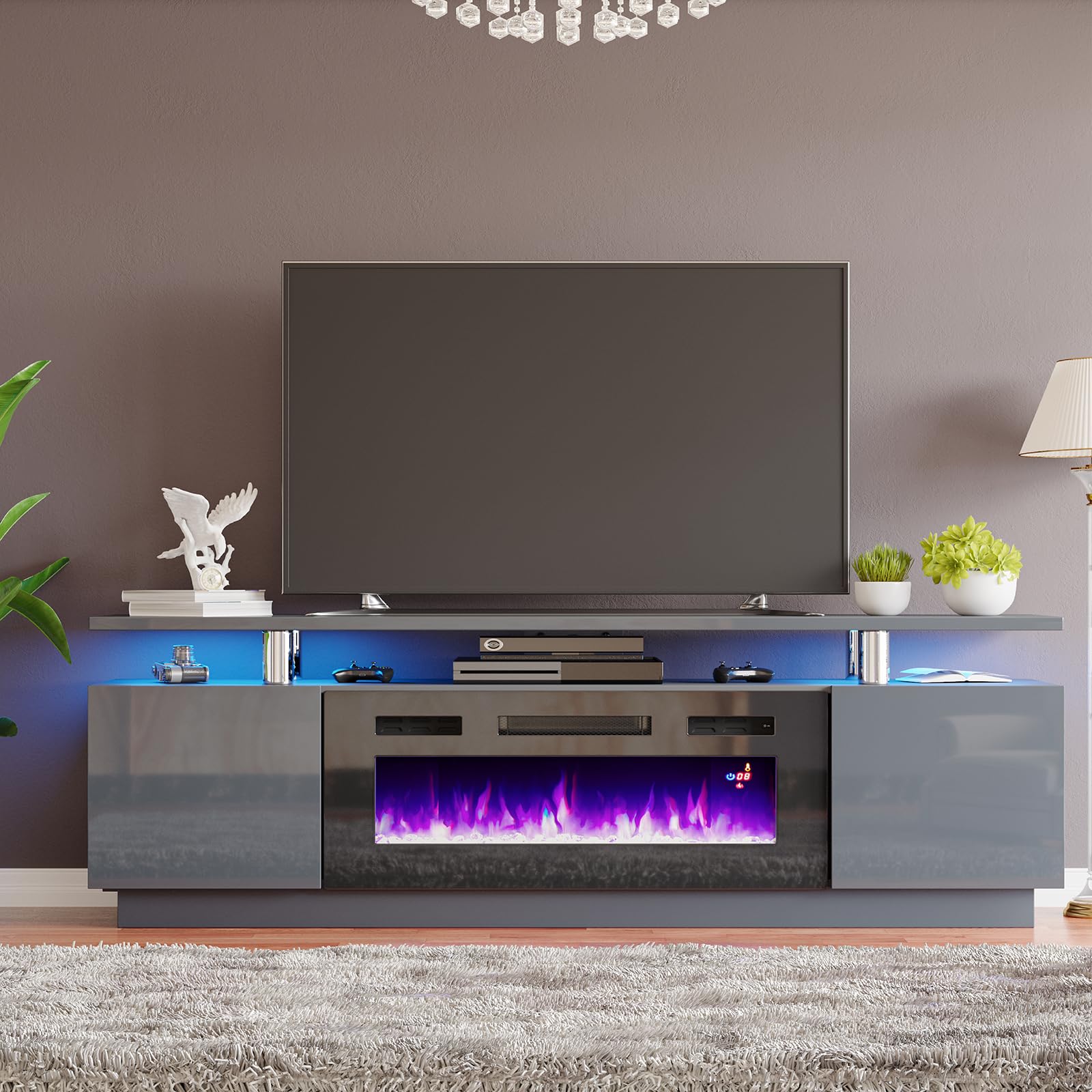 Fireplace TV Stand with 36" Fireplace,