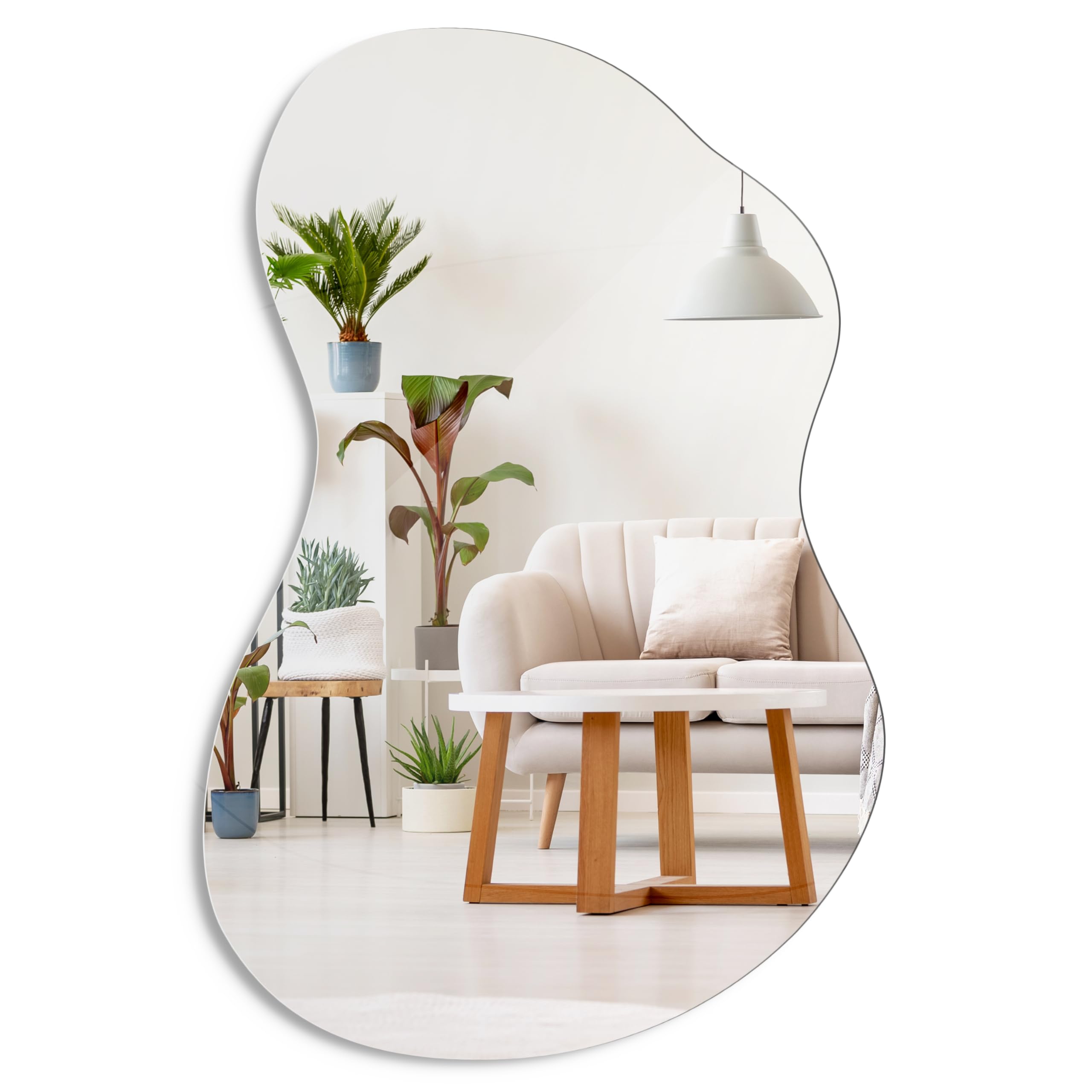 Wavy Mirror Asymmetrical Wall Mirror