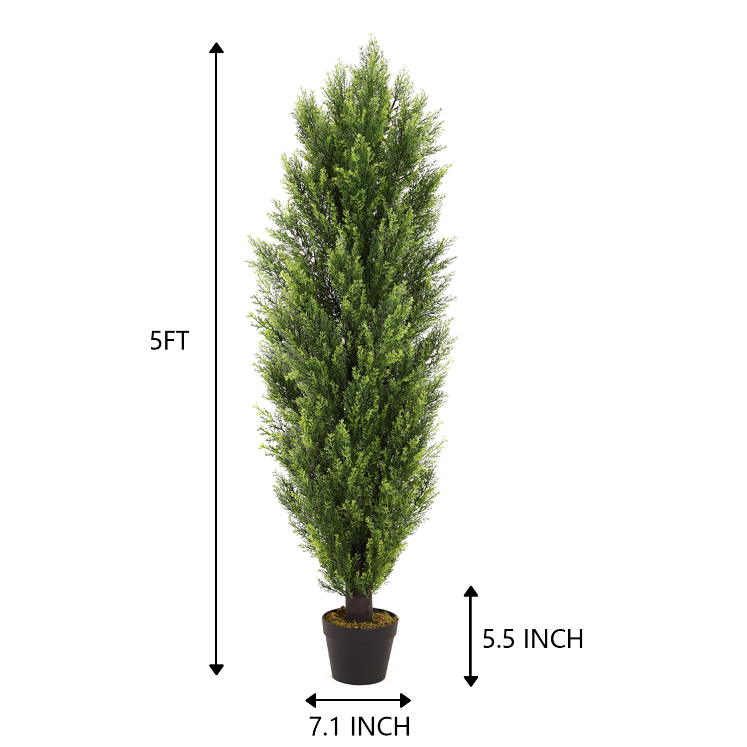 Christmas Cedar Cypress Plants Faux Boxwood Pine Greenery Trees