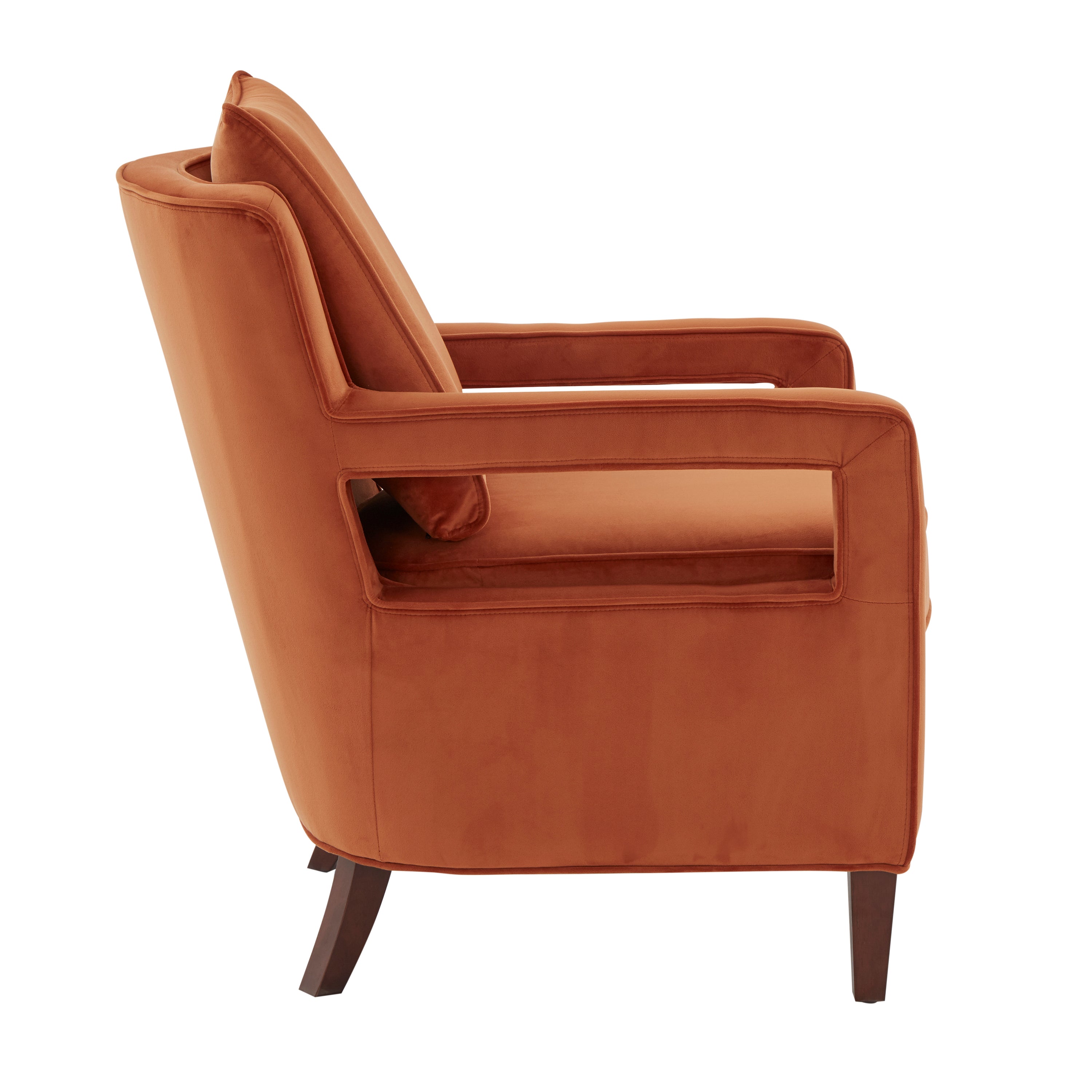 Alina Velvet Accent Arm Chair