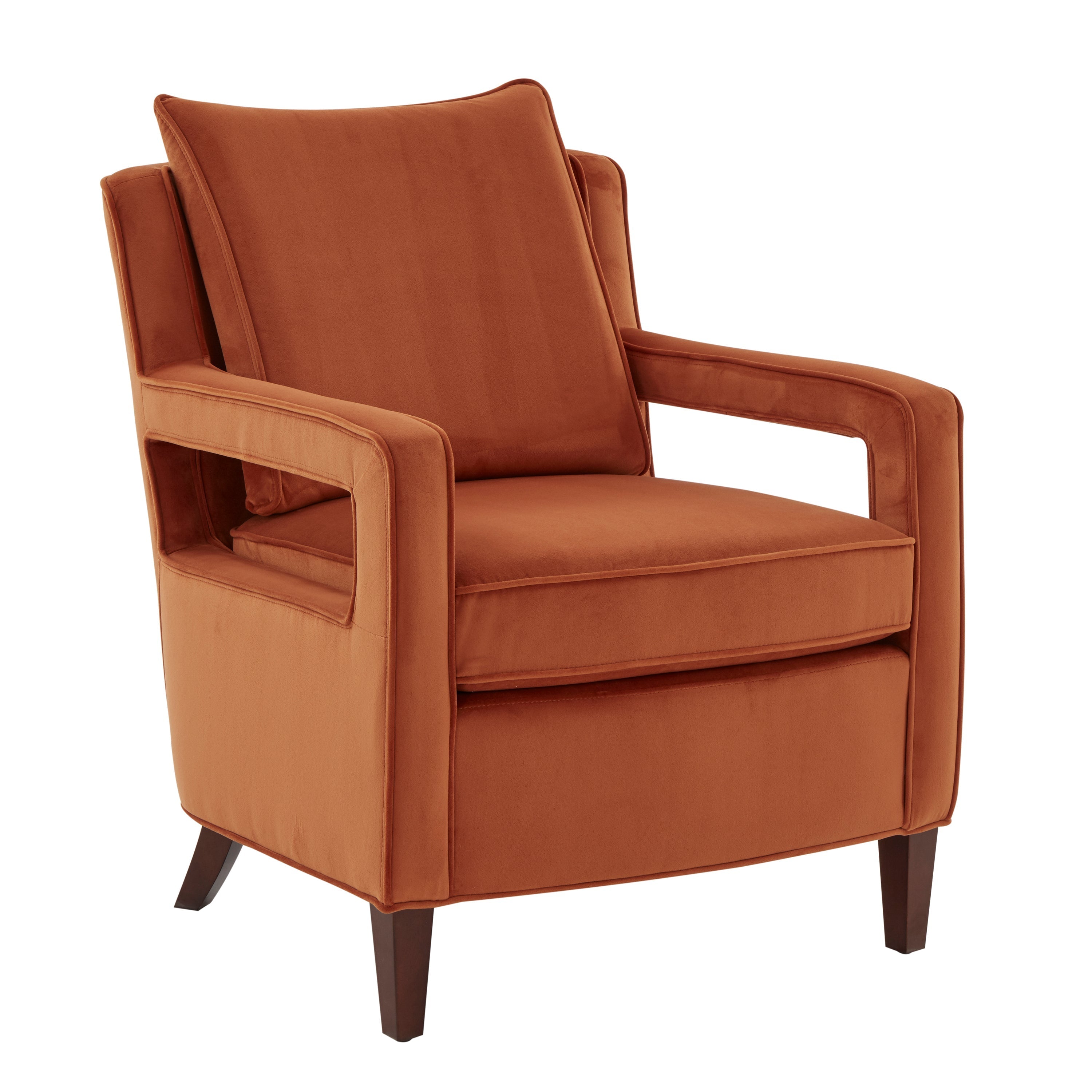 Alina Velvet Accent Arm Chair