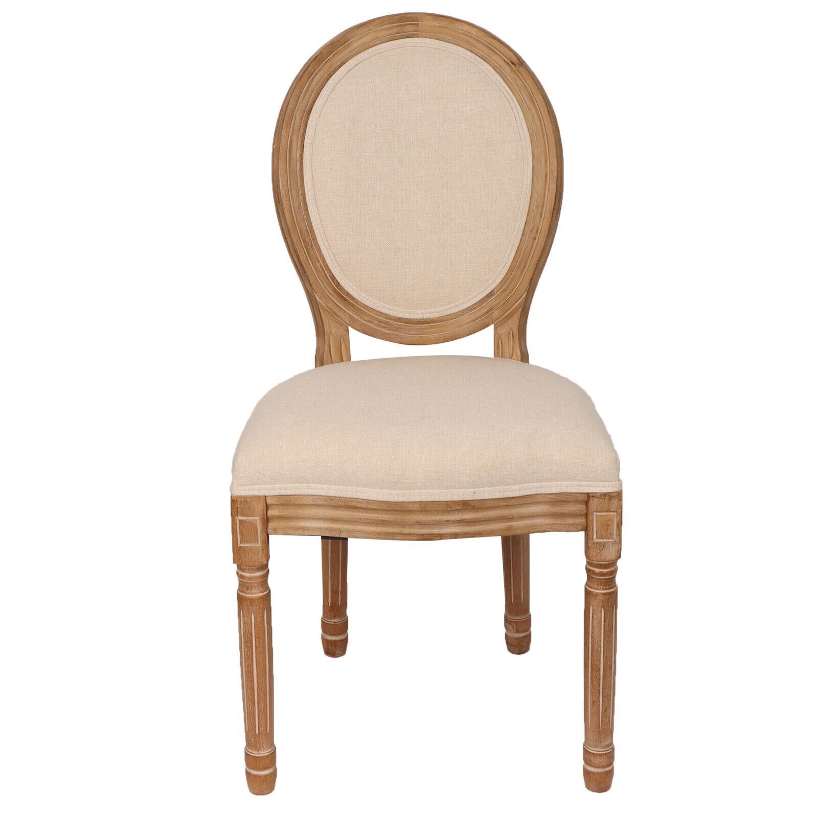 French Country Dining Chairs with Round Back Set of 2