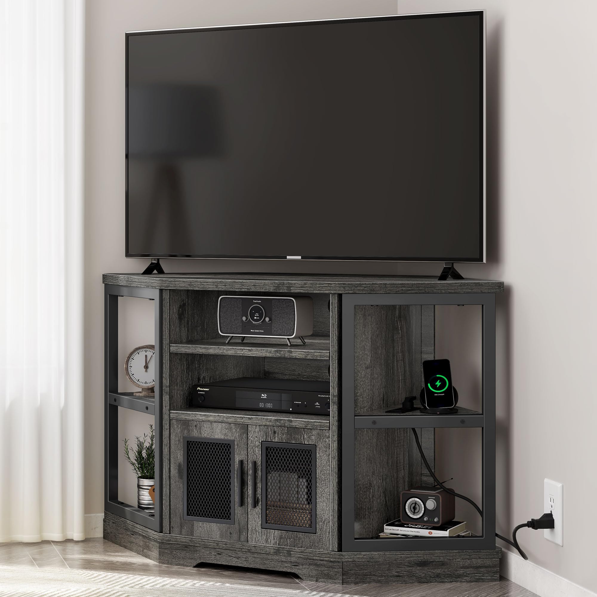 Corner TV Stand with Entertainment Center