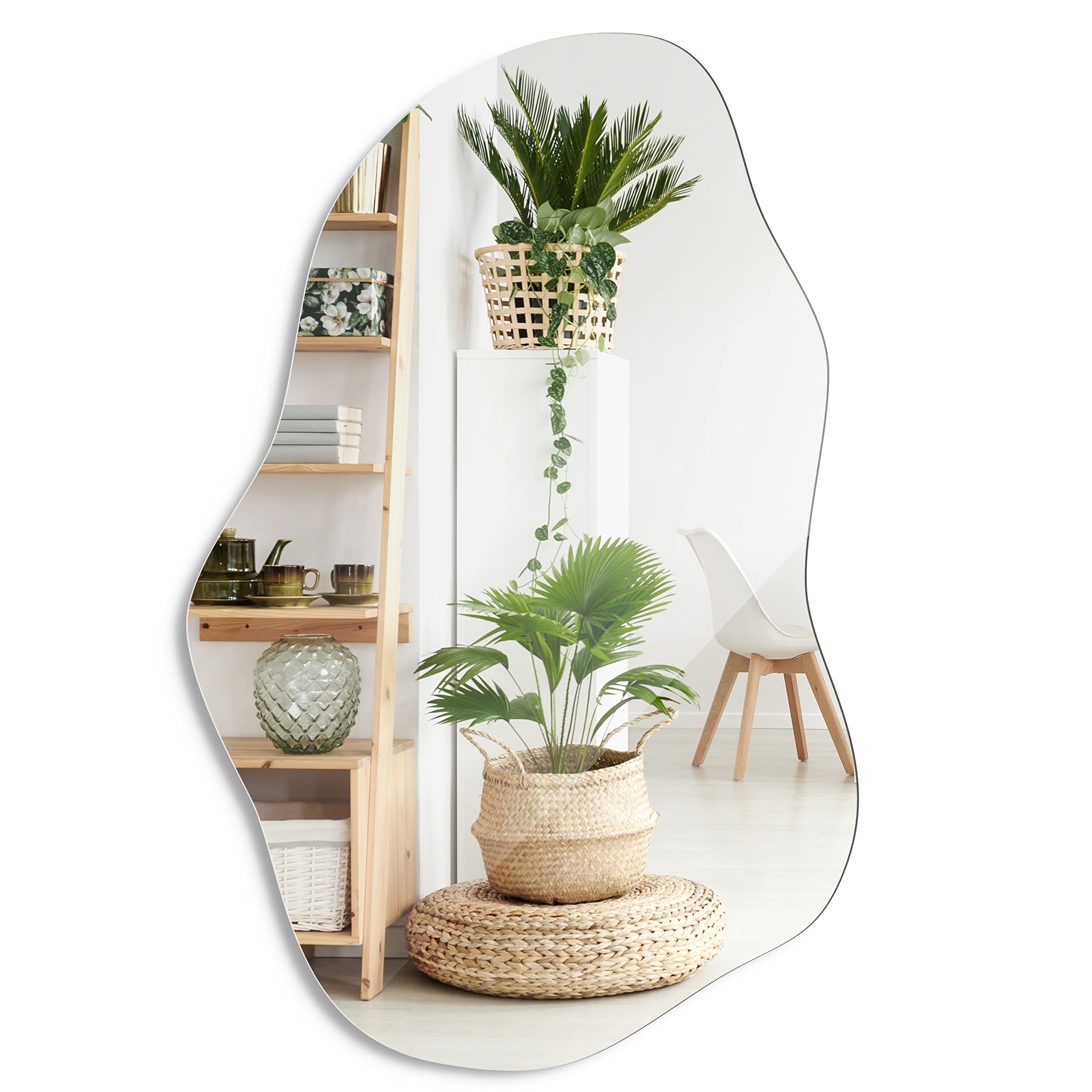 Wavy Mirror Asymmetrical Wall Mirror