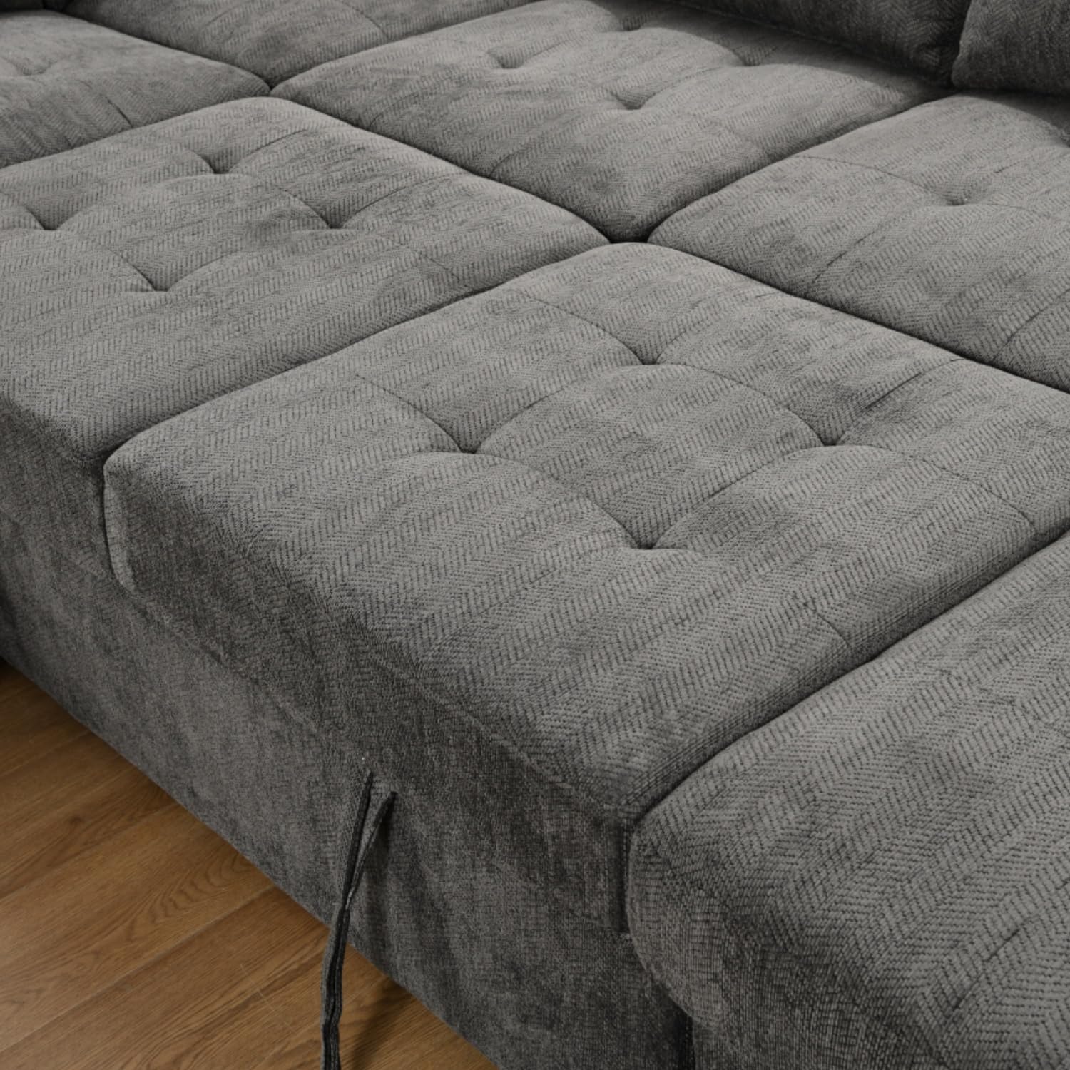 Oversized Sectional Couch with Pull Out Bed