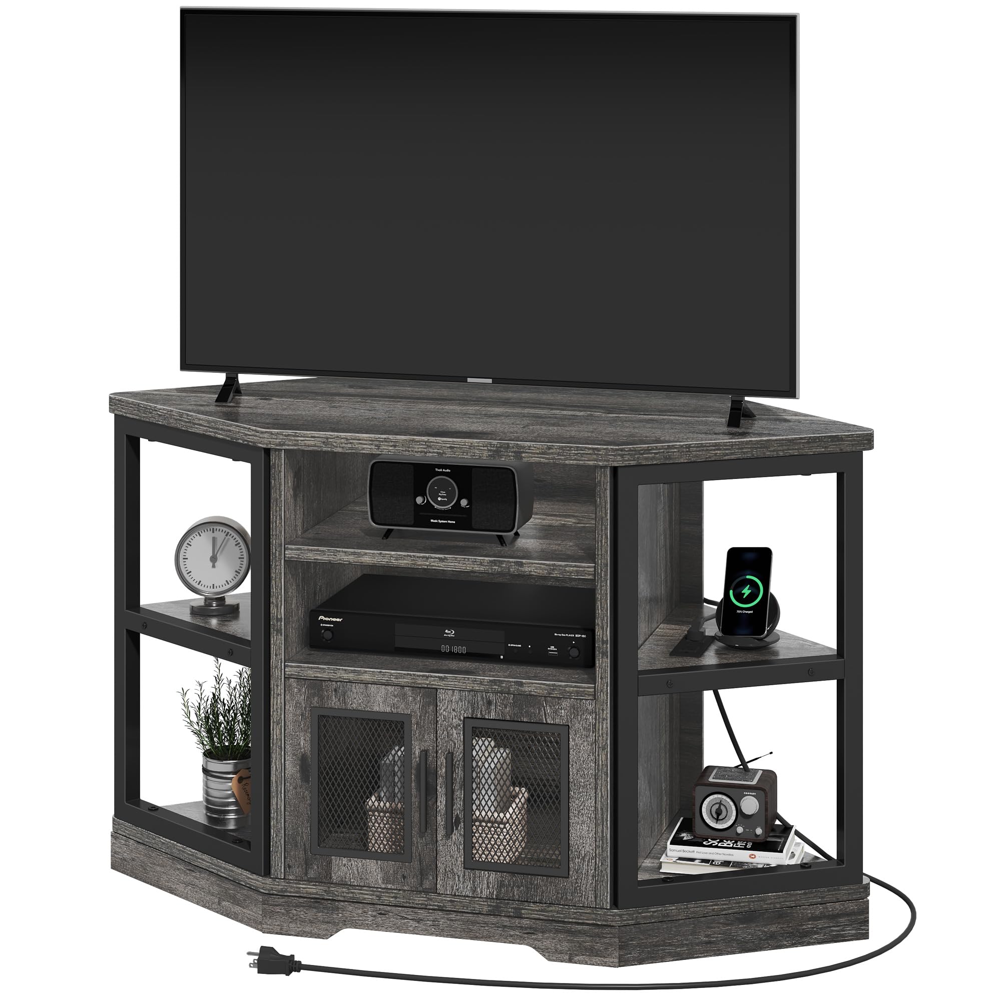 Corner TV Stand with Entertainment Center