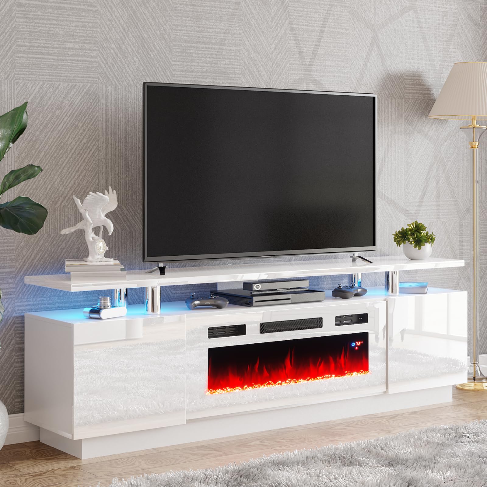 Fireplace TV Stand with 36" Fireplace,