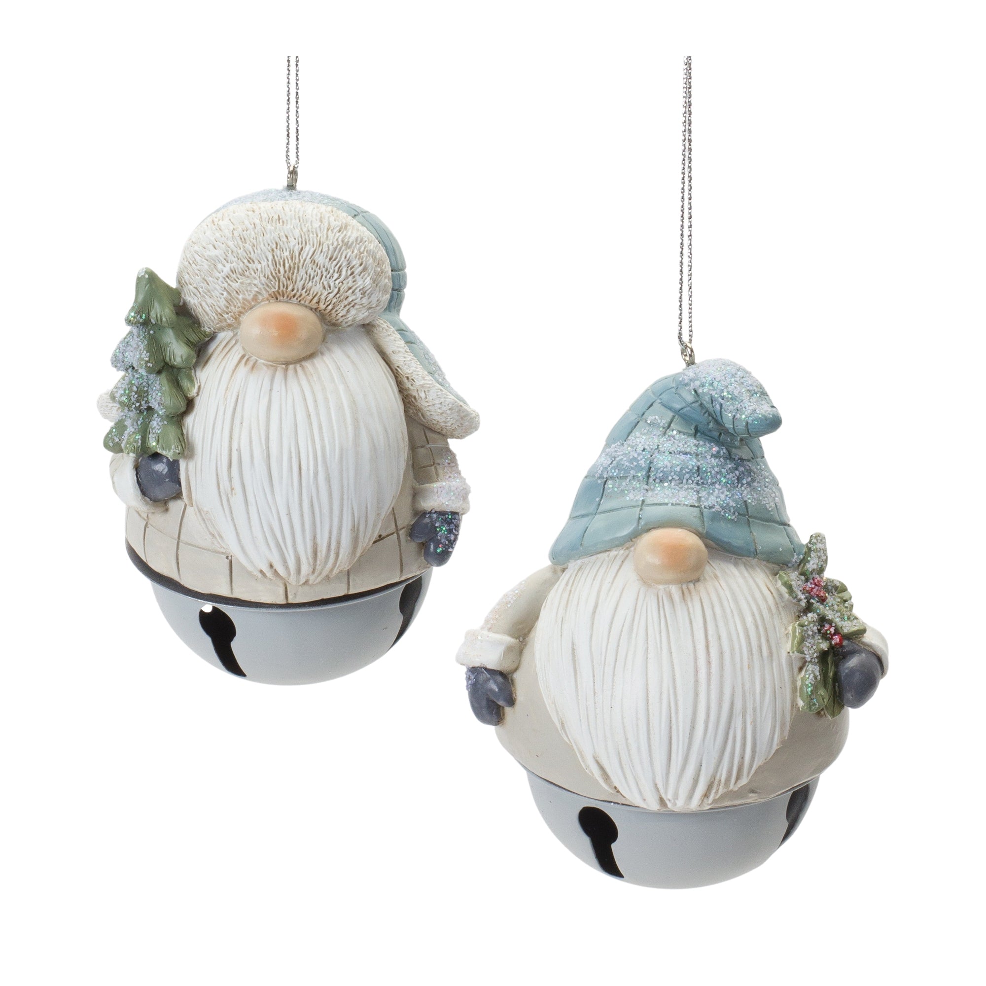 Gnome Sleigh Bell Ornament (Set of 12)