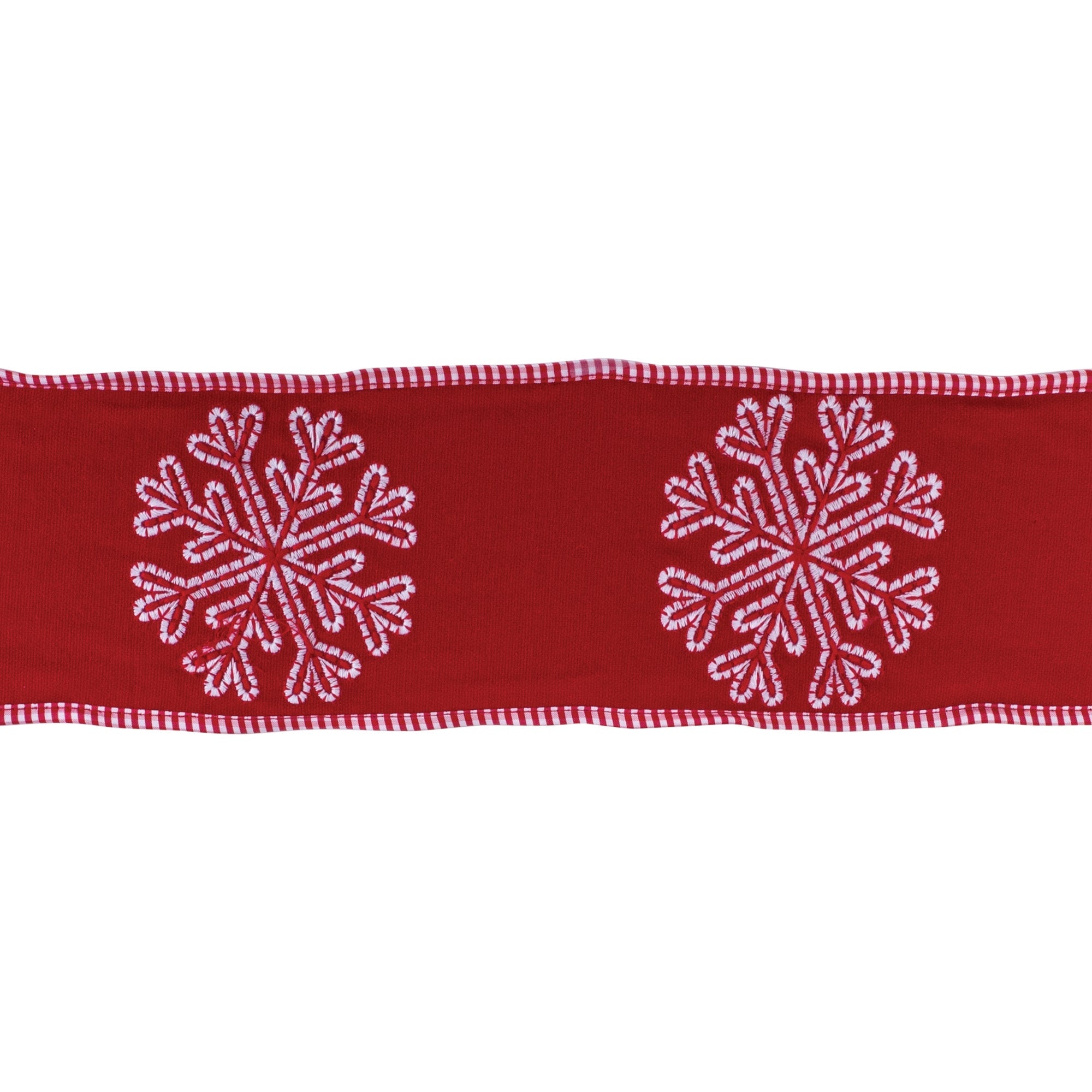 Snowflake Holiday Ribbon 4" x 5 yds.