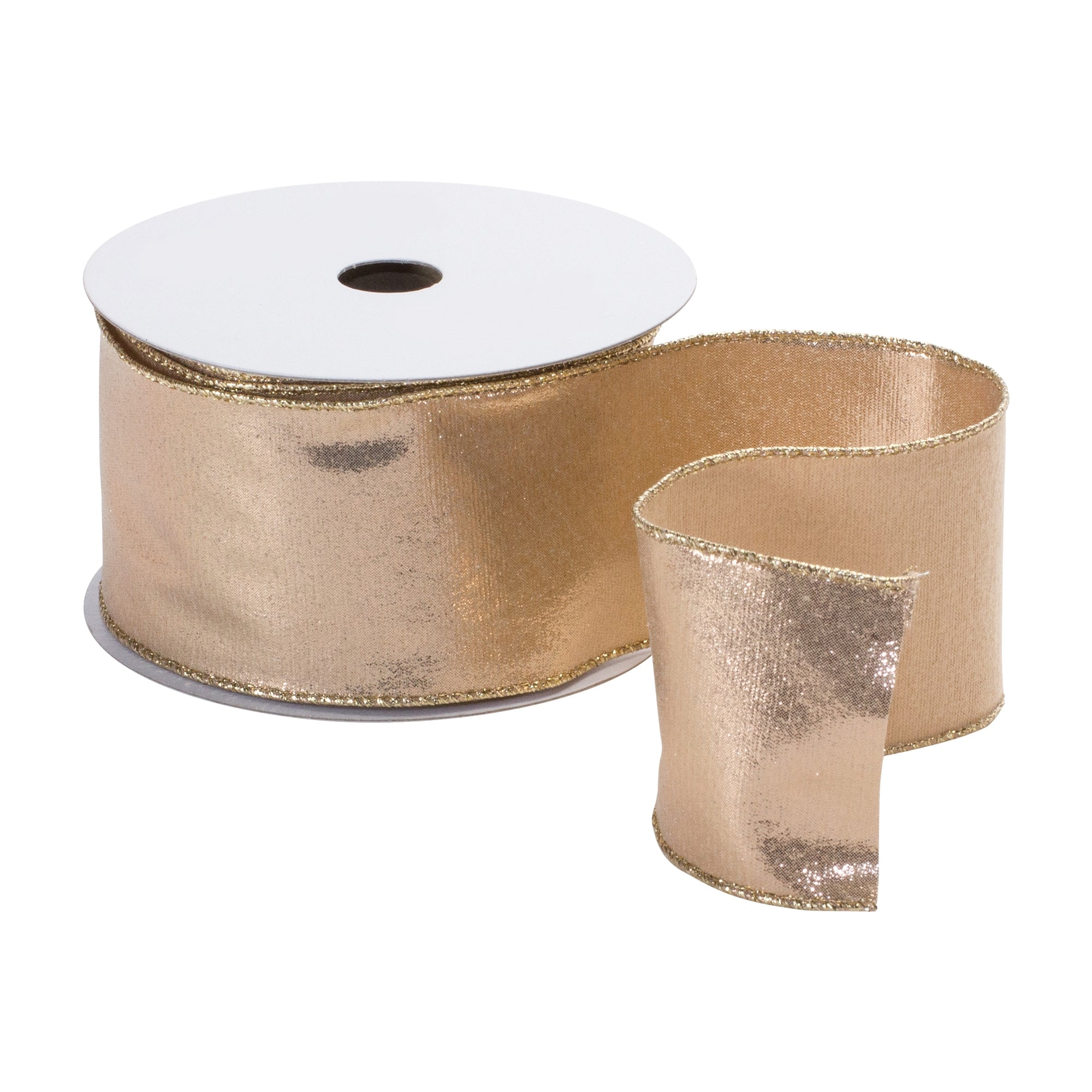 Gold Shimmer Holiday Ribbon 2.5" x 10 yds.