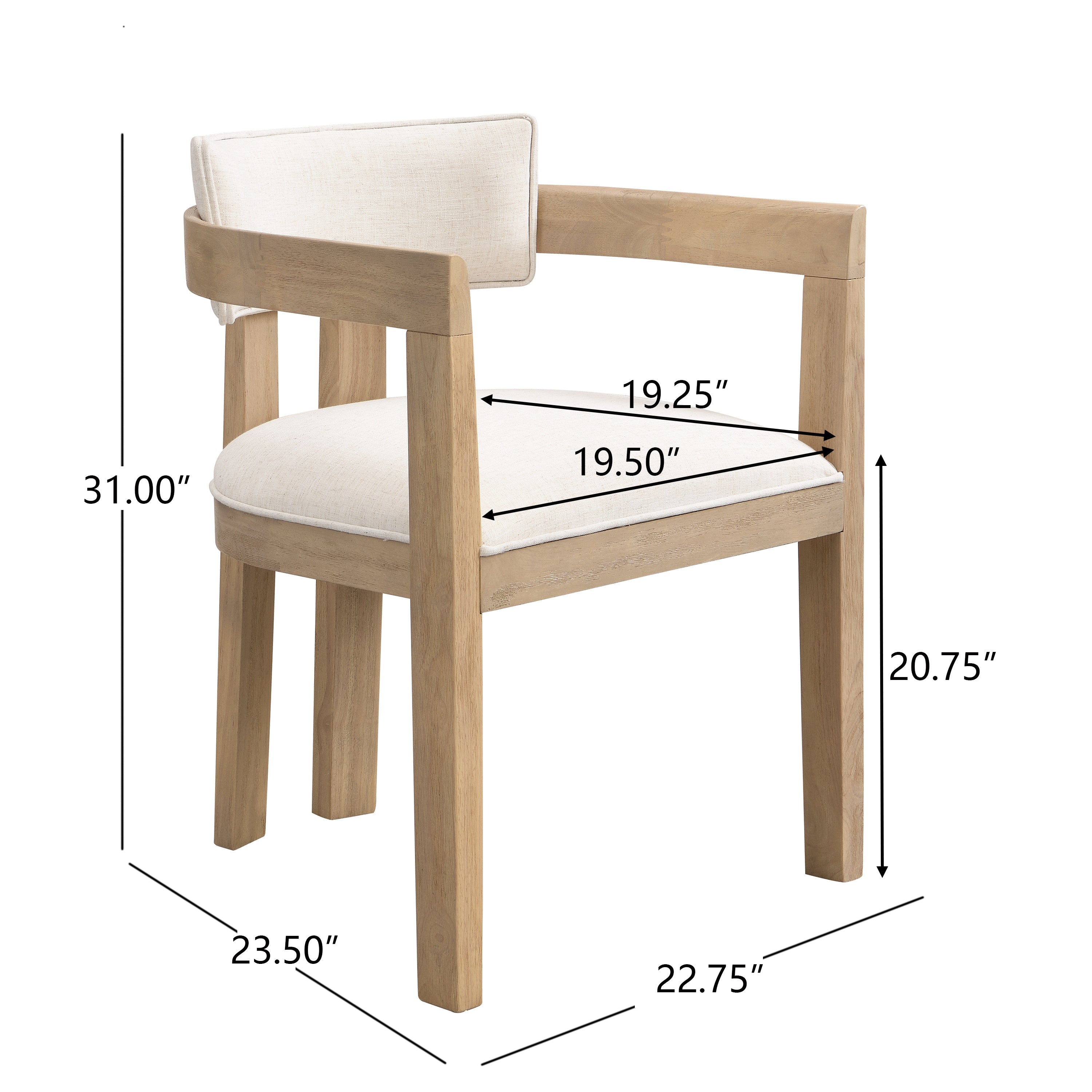 Dining Chair With Armrest