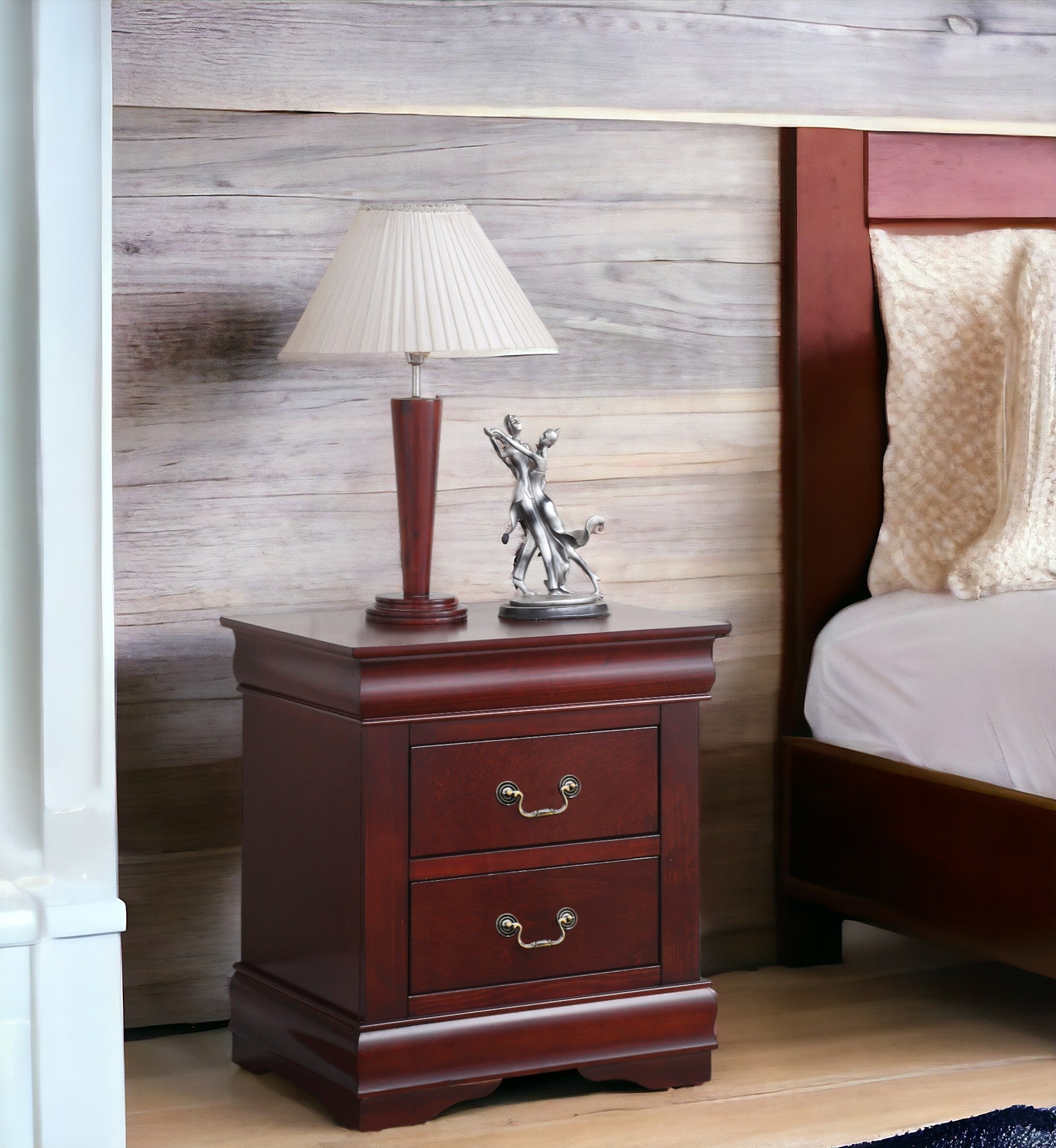 Louis Philippe Cherry Finish Nightstand