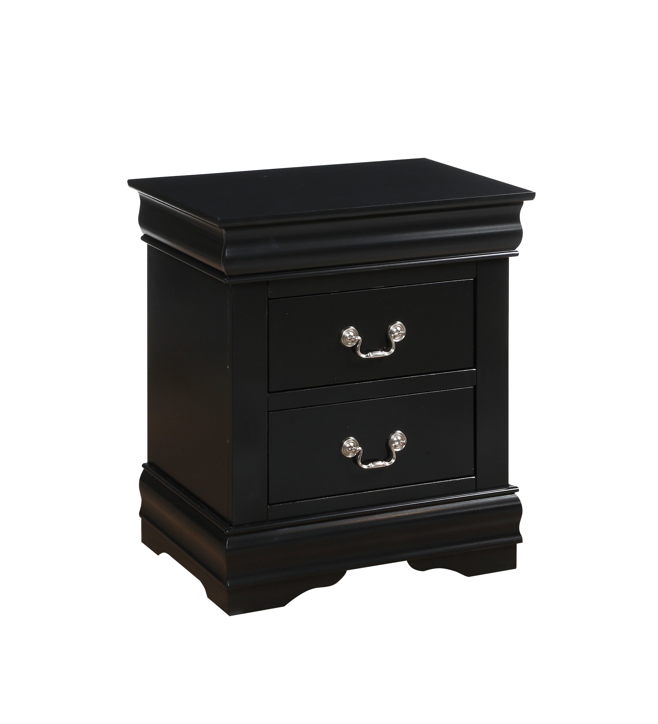 Louis Philippe Black Finish Nightstand