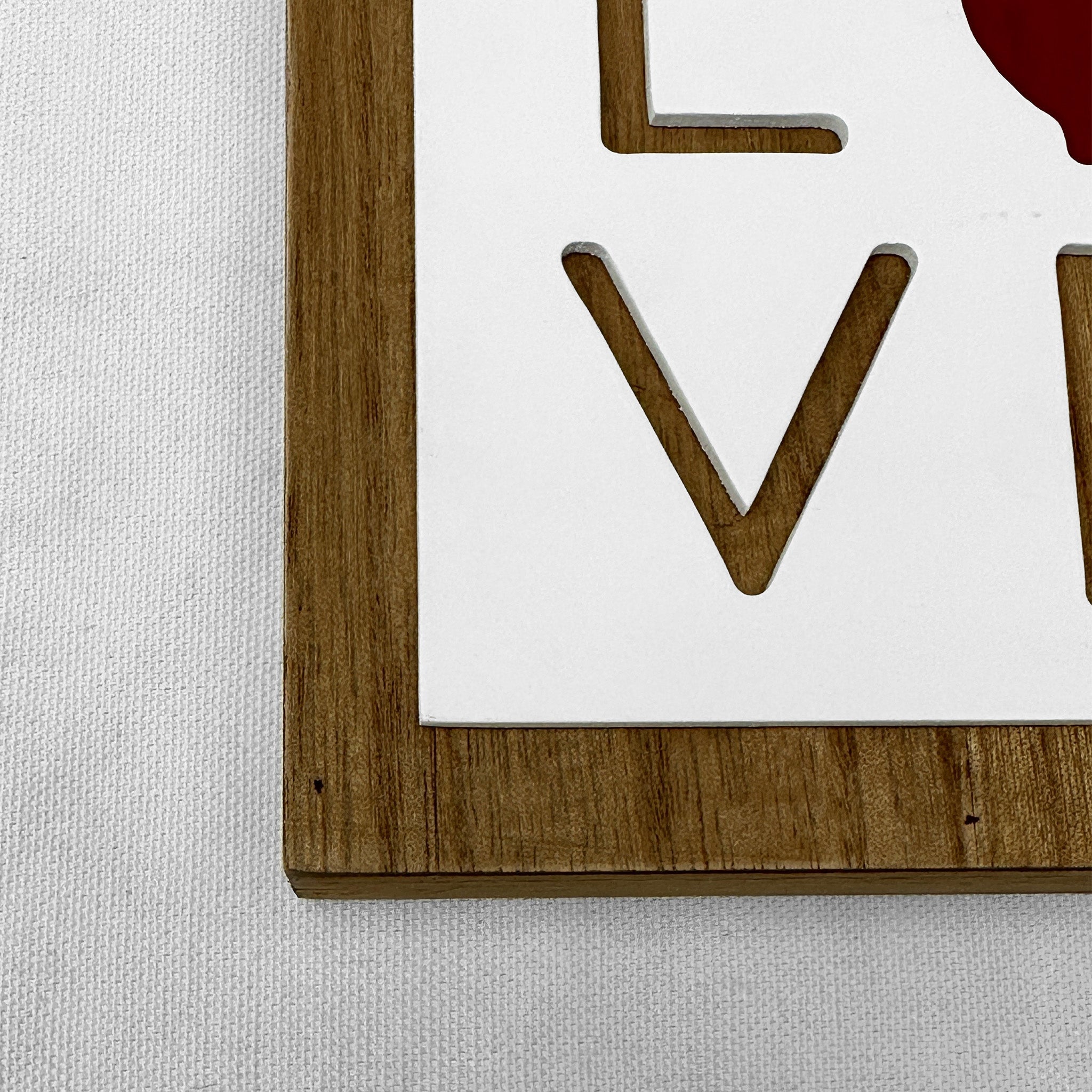 Love Wooden Box Sign with Red Wine，Wooden Block Sign