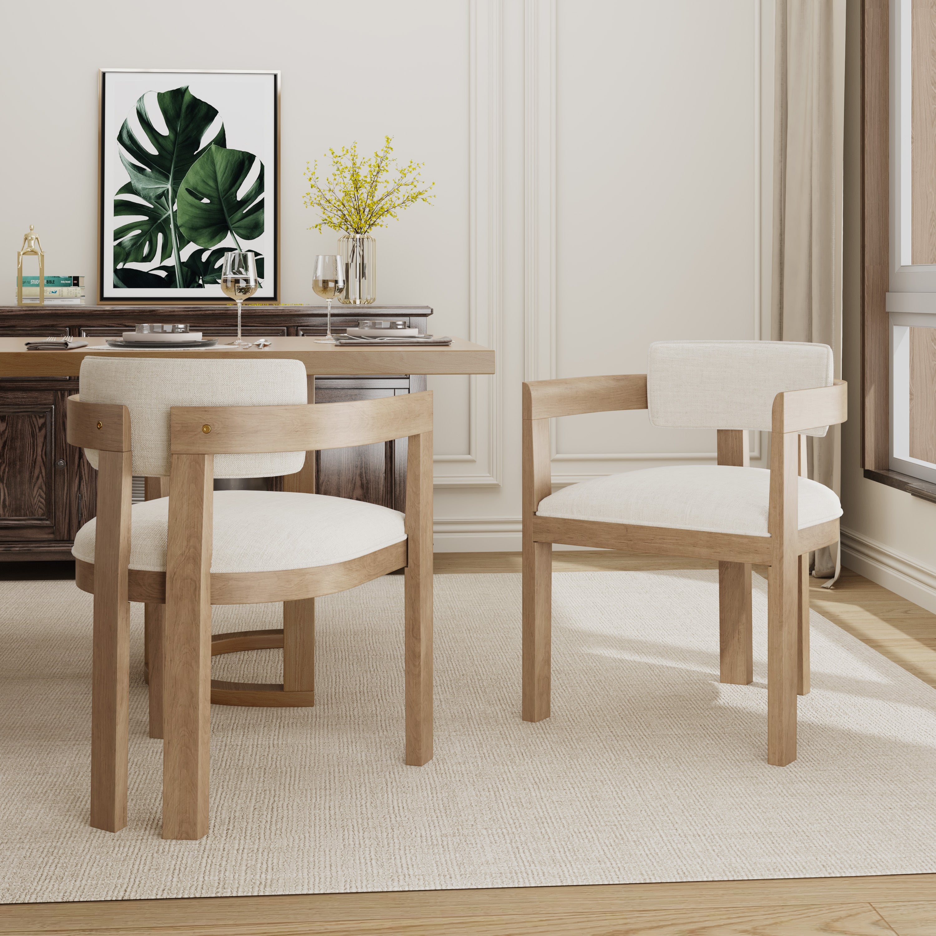 Dining Chair With Armrest