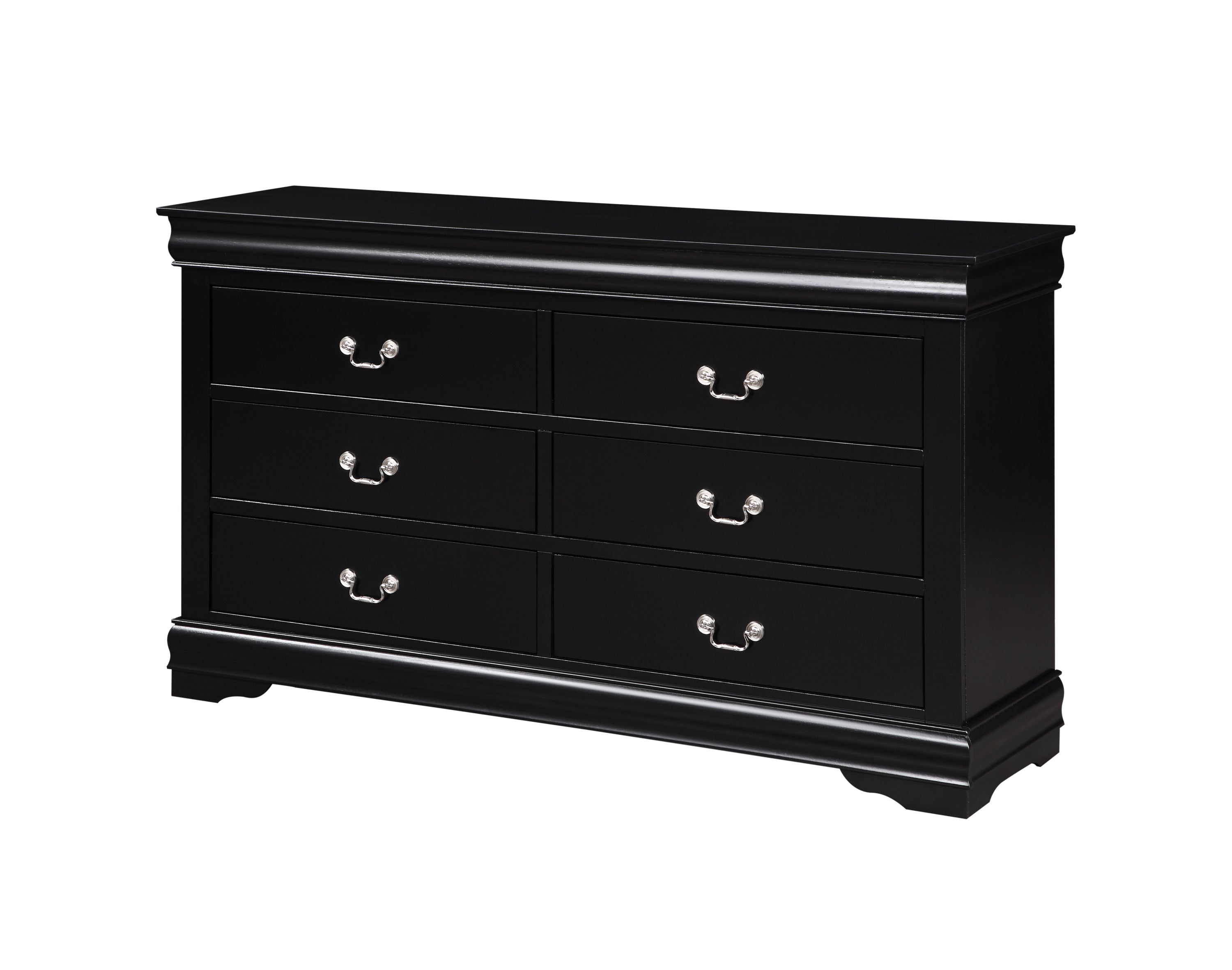 Louis Philippe Black Finish Dresser