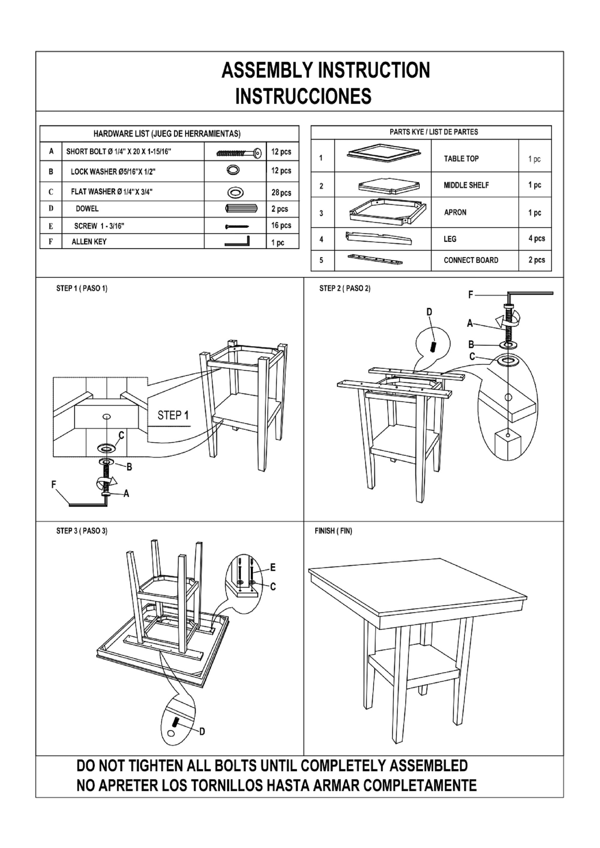 Rustic Farmhouse 5-Piece Counter Height Dining Set – Square Wood Table with Storage Shelf & Upholstered Chairs