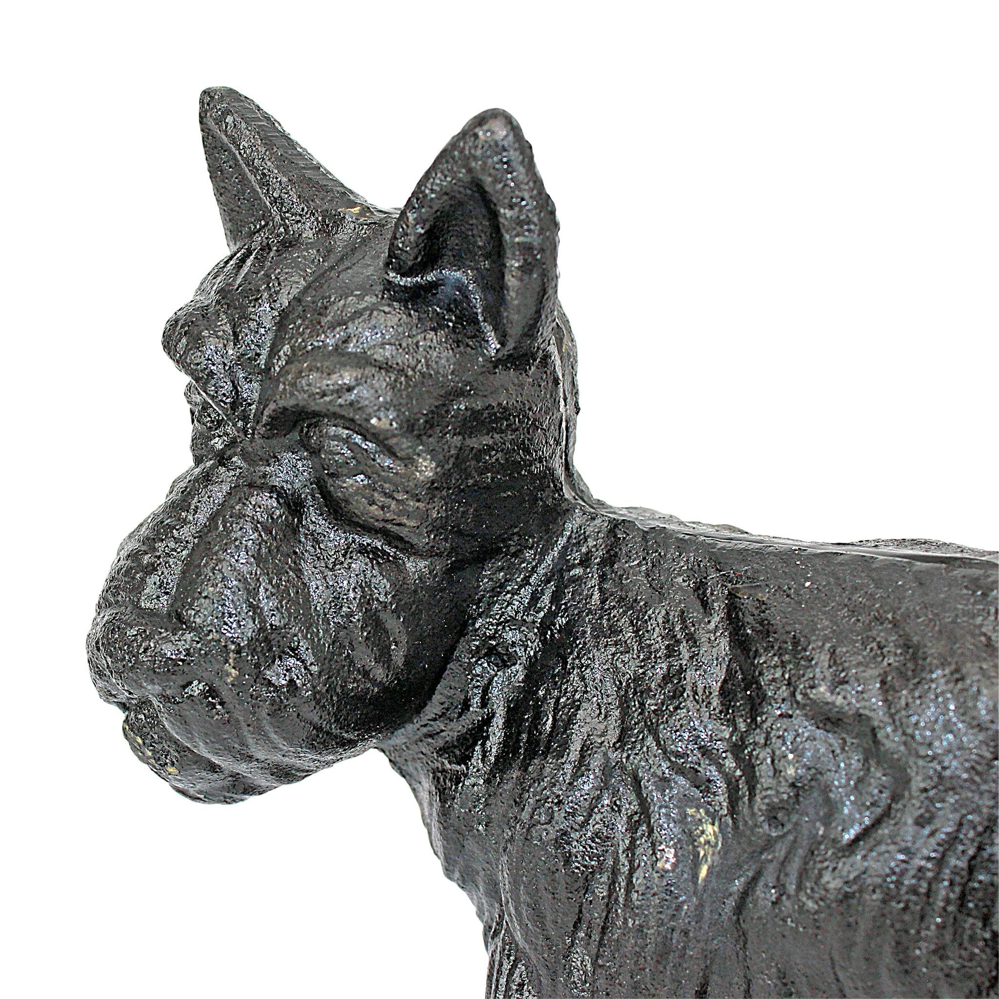 Naughty Peeing Scotty Dog Die-Cast Iron Bookend and Doorstop