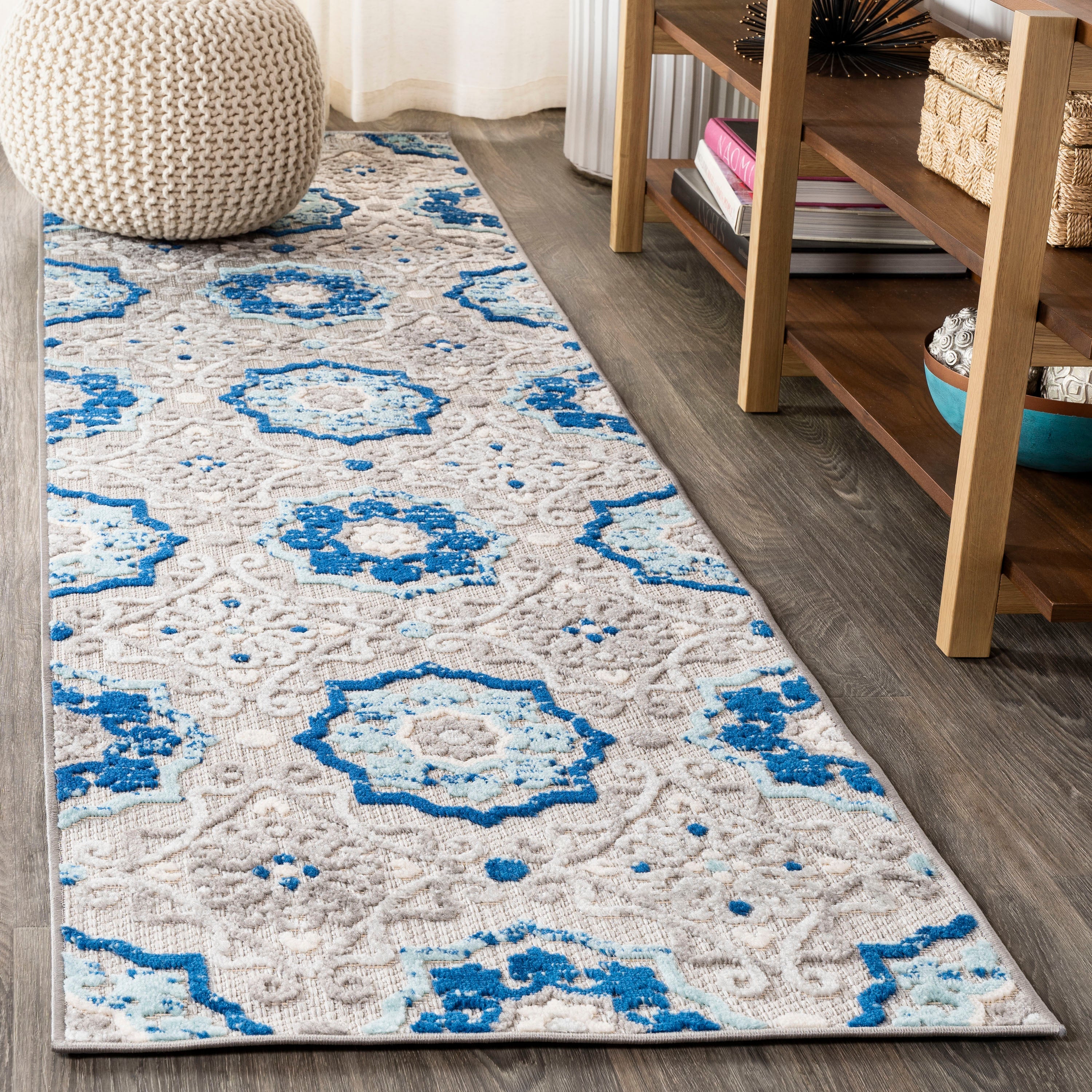 Mediterranean Medallion Indoor/Outdoor Runner Rug