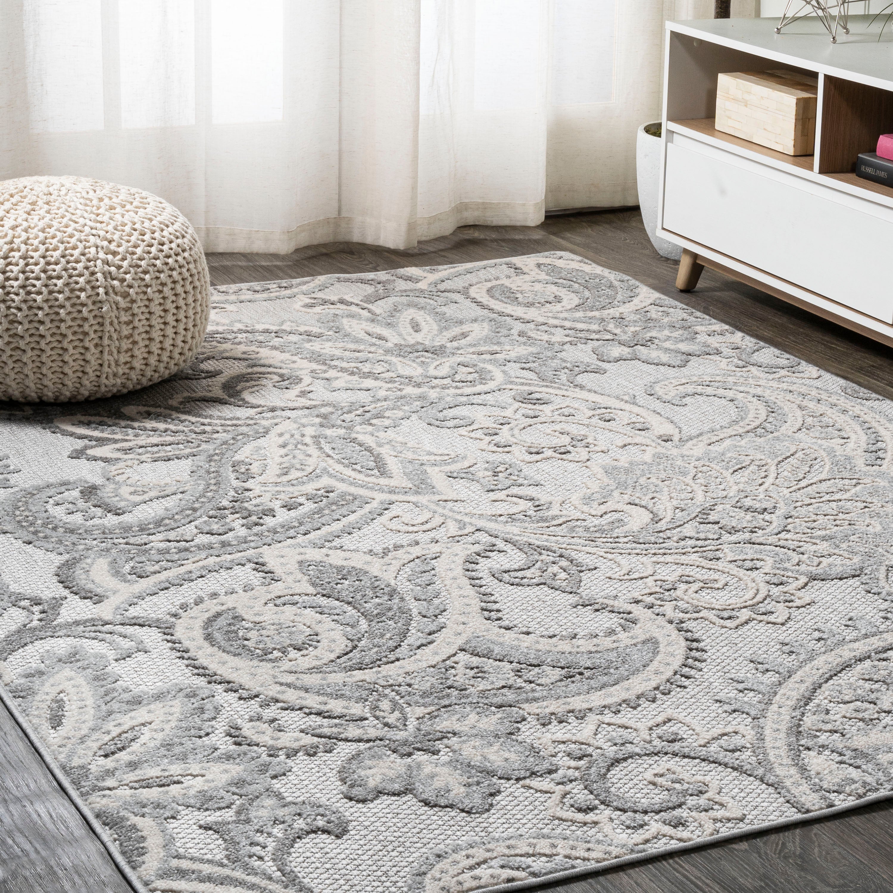 Gordes Paisley High-Low Indoor/Outdoor Area Rug