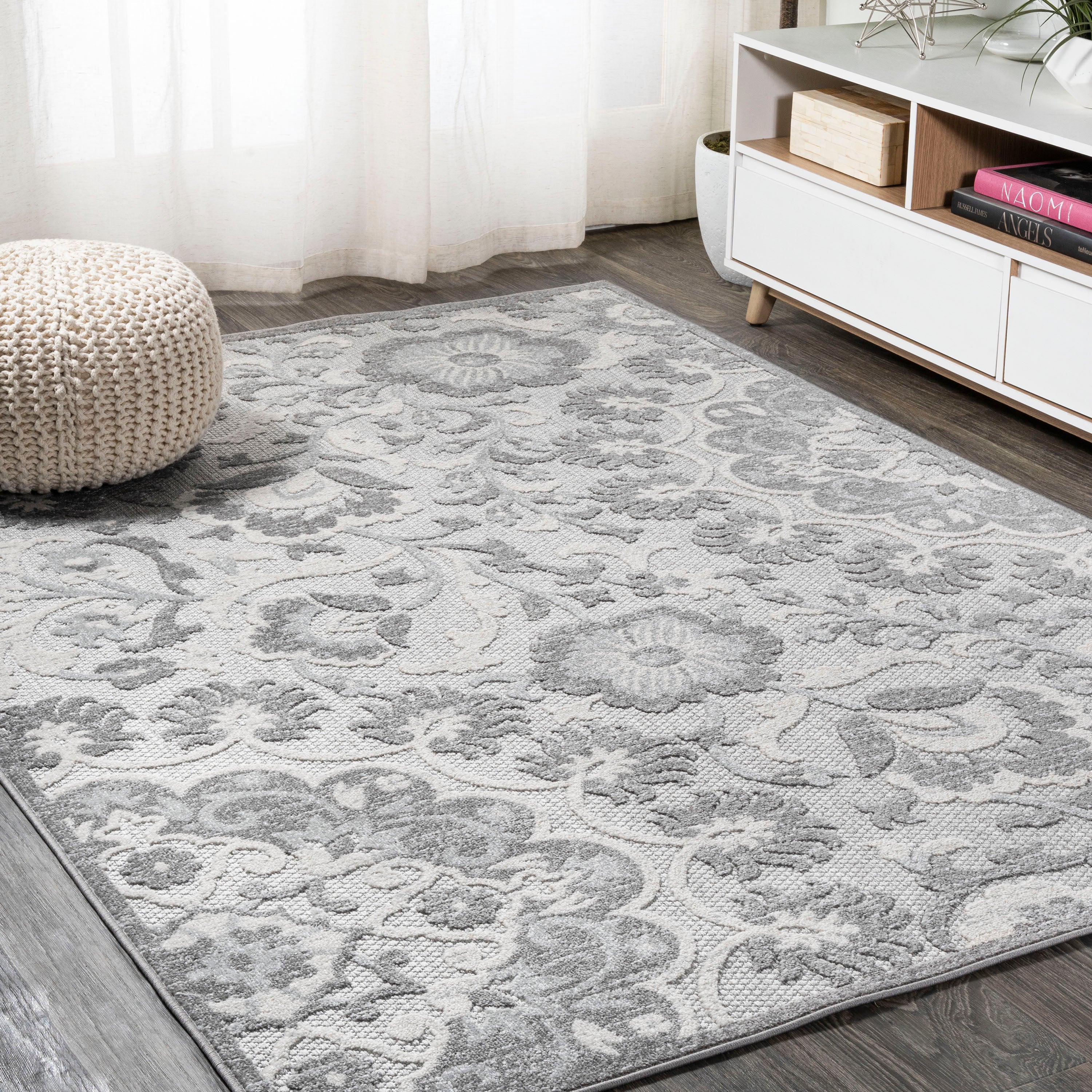 Lucena Modern Medallion High-Low Indoor/Outdoor Area Rug