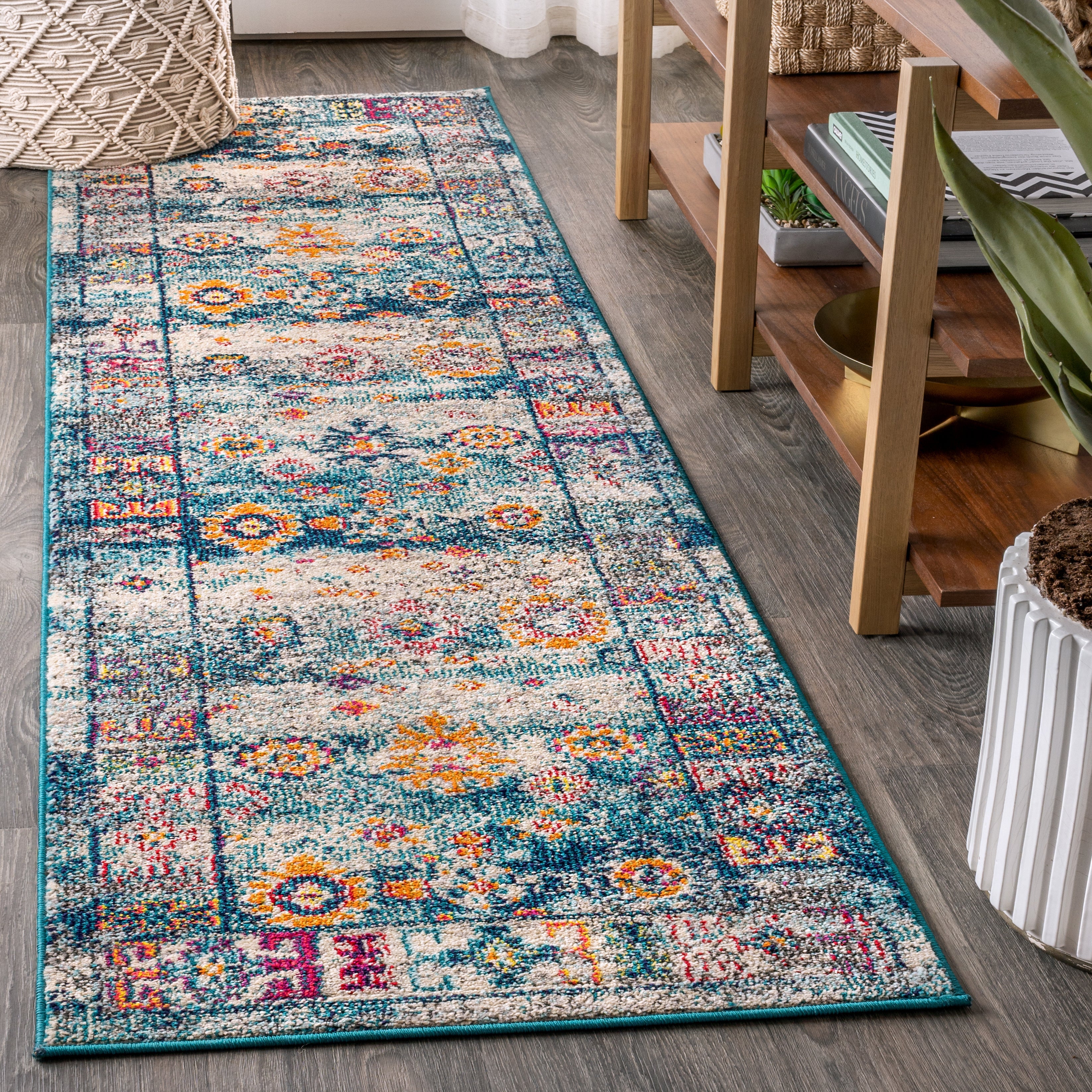 Bohemian FLAIR Boho Medallion Runner Rug