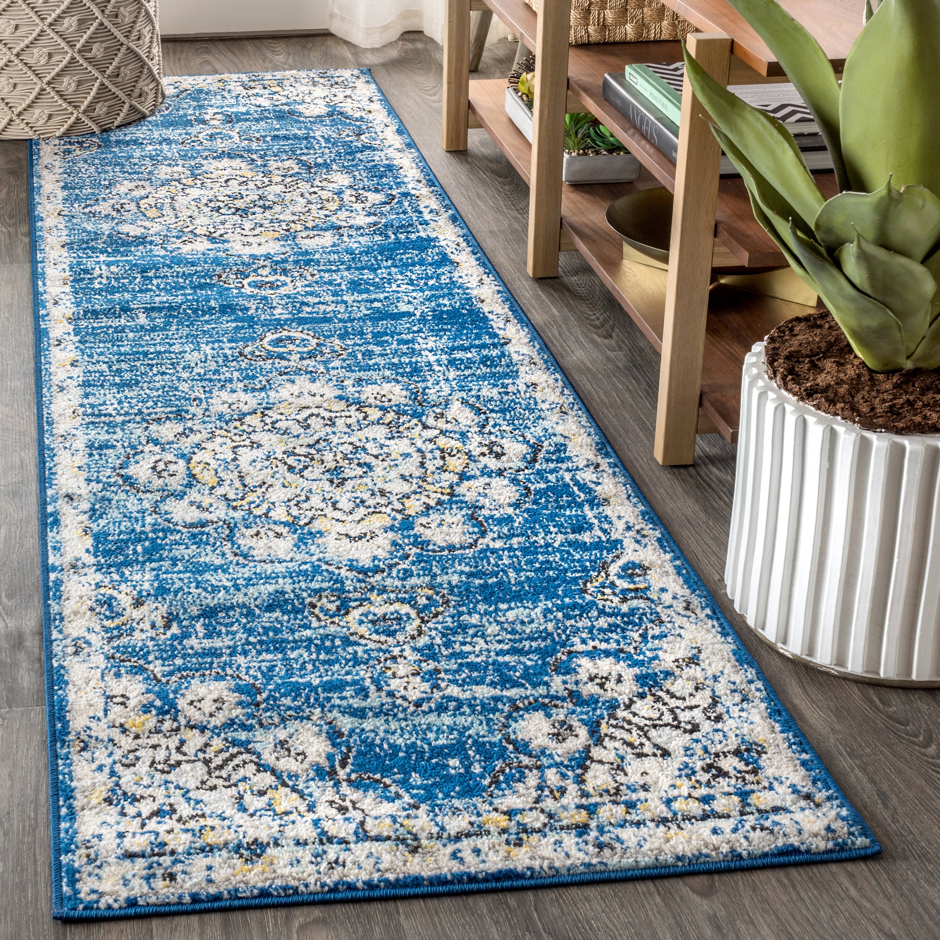 2x8 Bohemian FLAIR Boho Vintage Medallion Runner Rug