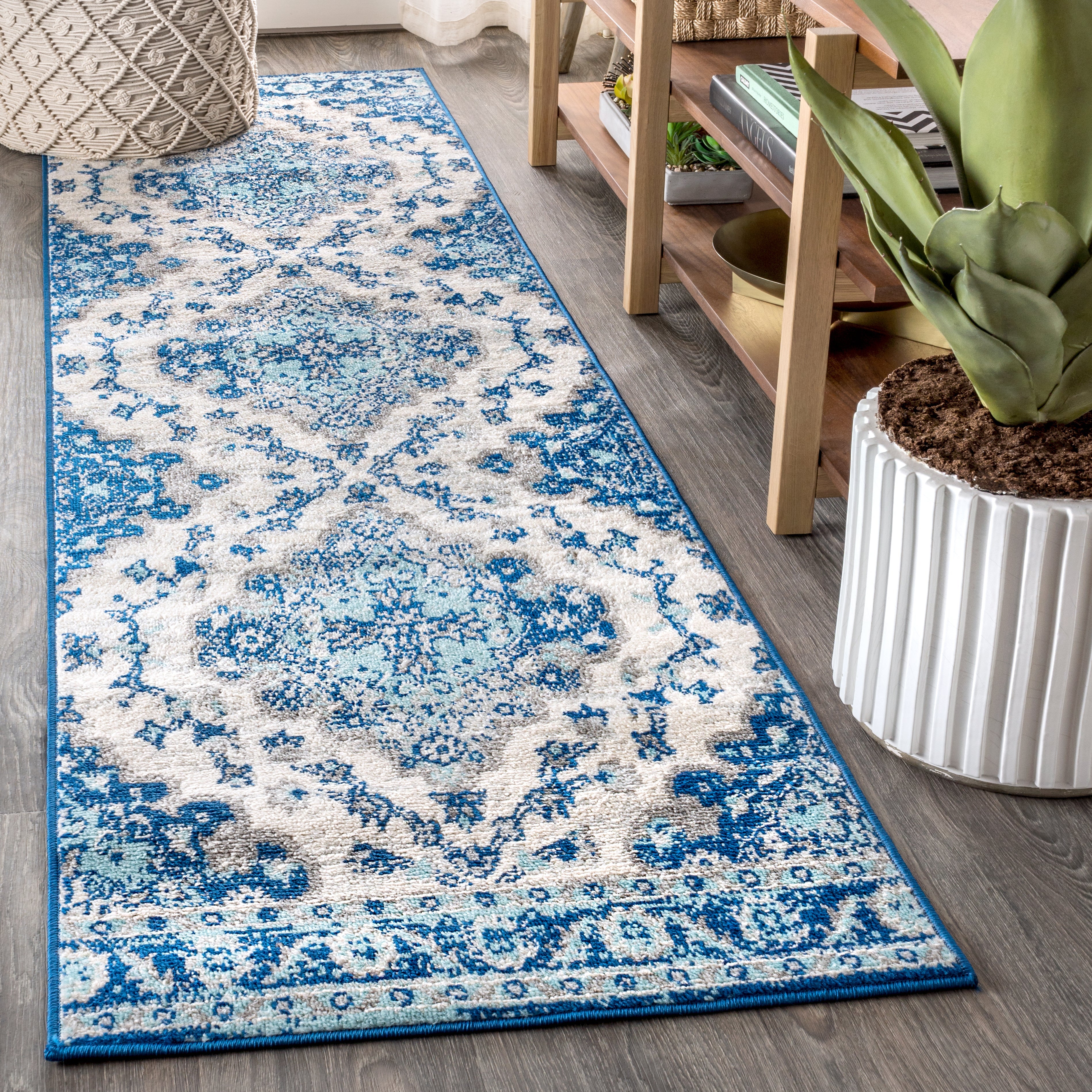 Bohemian FLAIR Boho Vintage Medallion Runner Rug