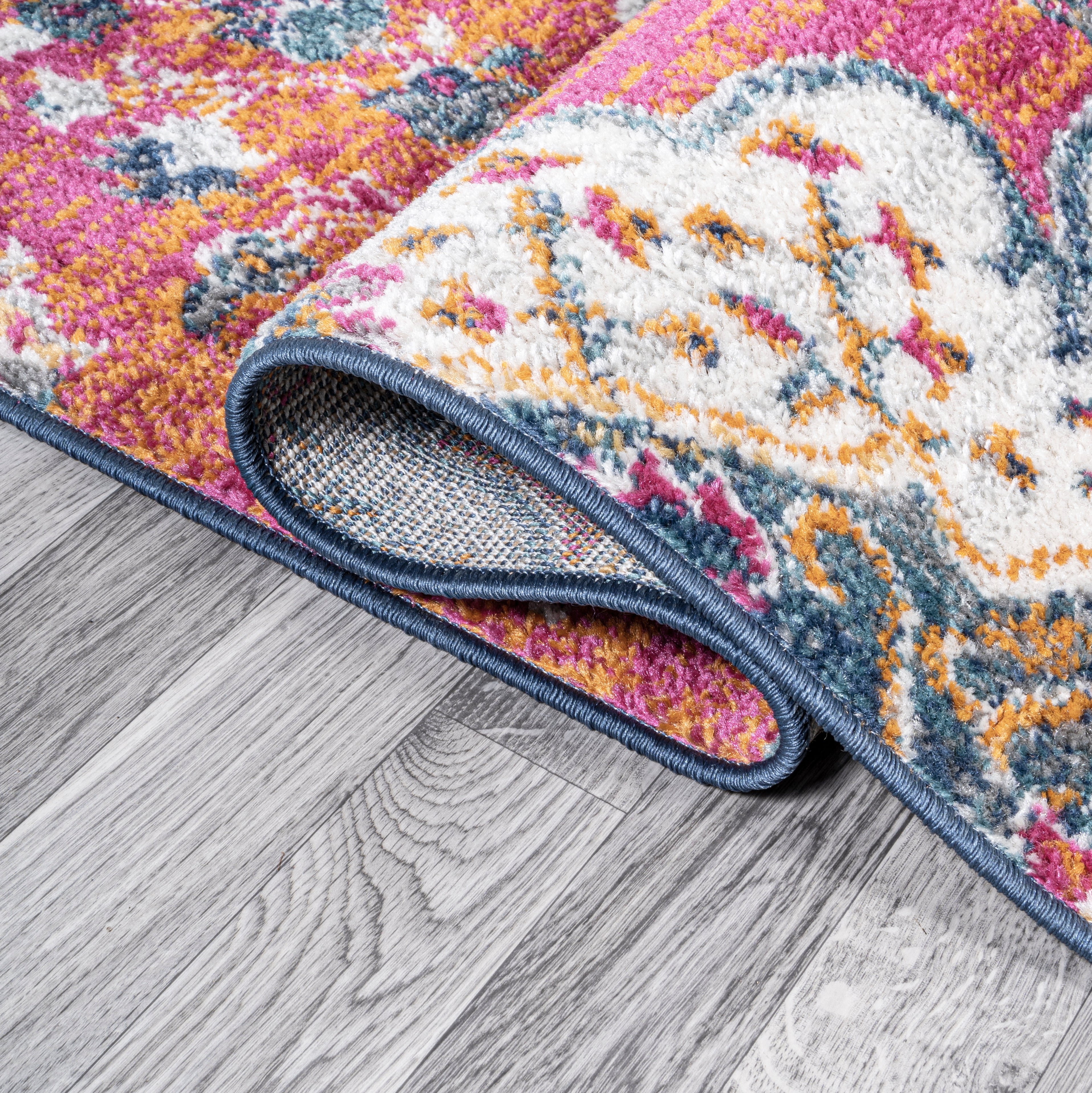 Bohemian FLAIR Boho Vintage Medallion Runner Rug