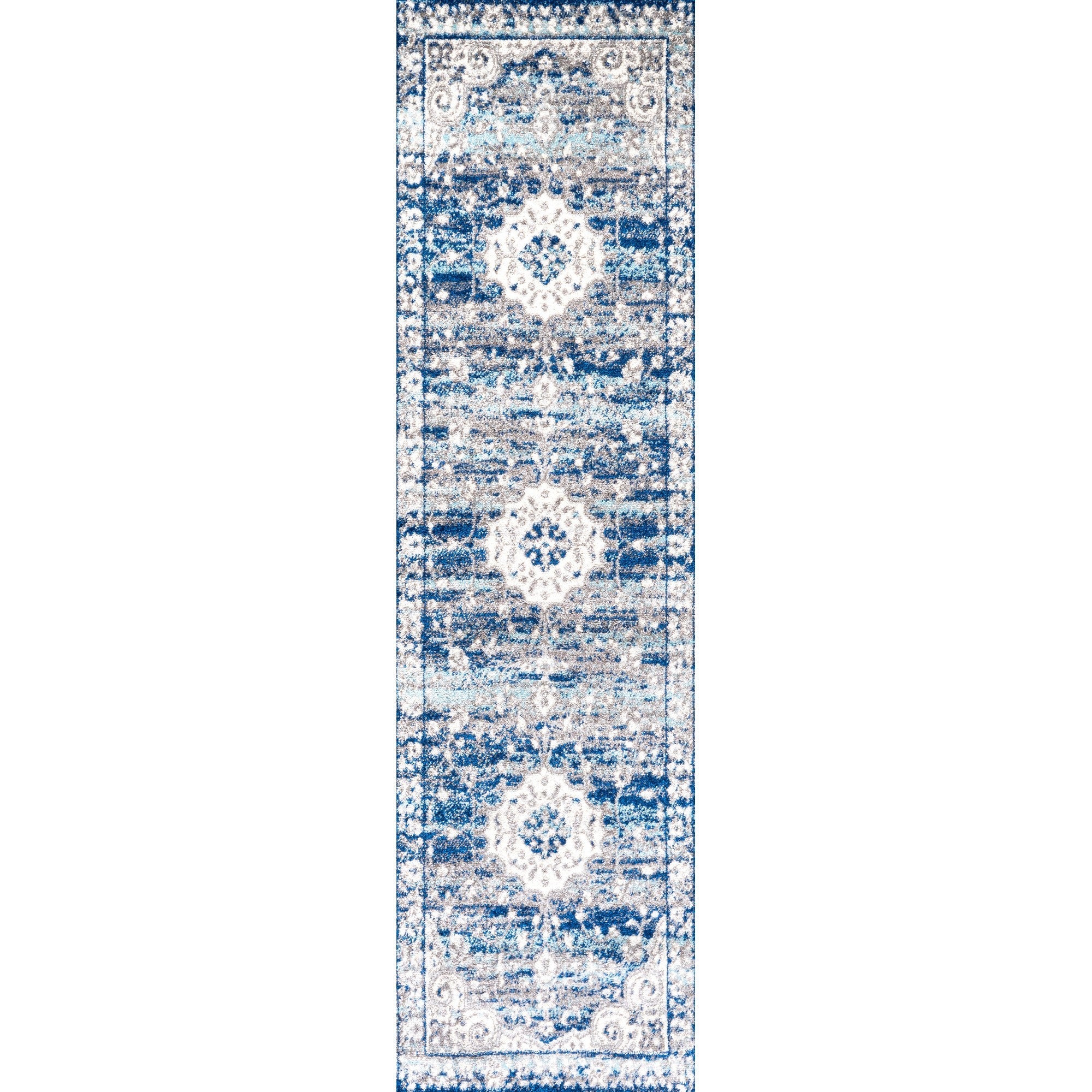 Scala Ornate Bohemian Medallion Runner Rug
