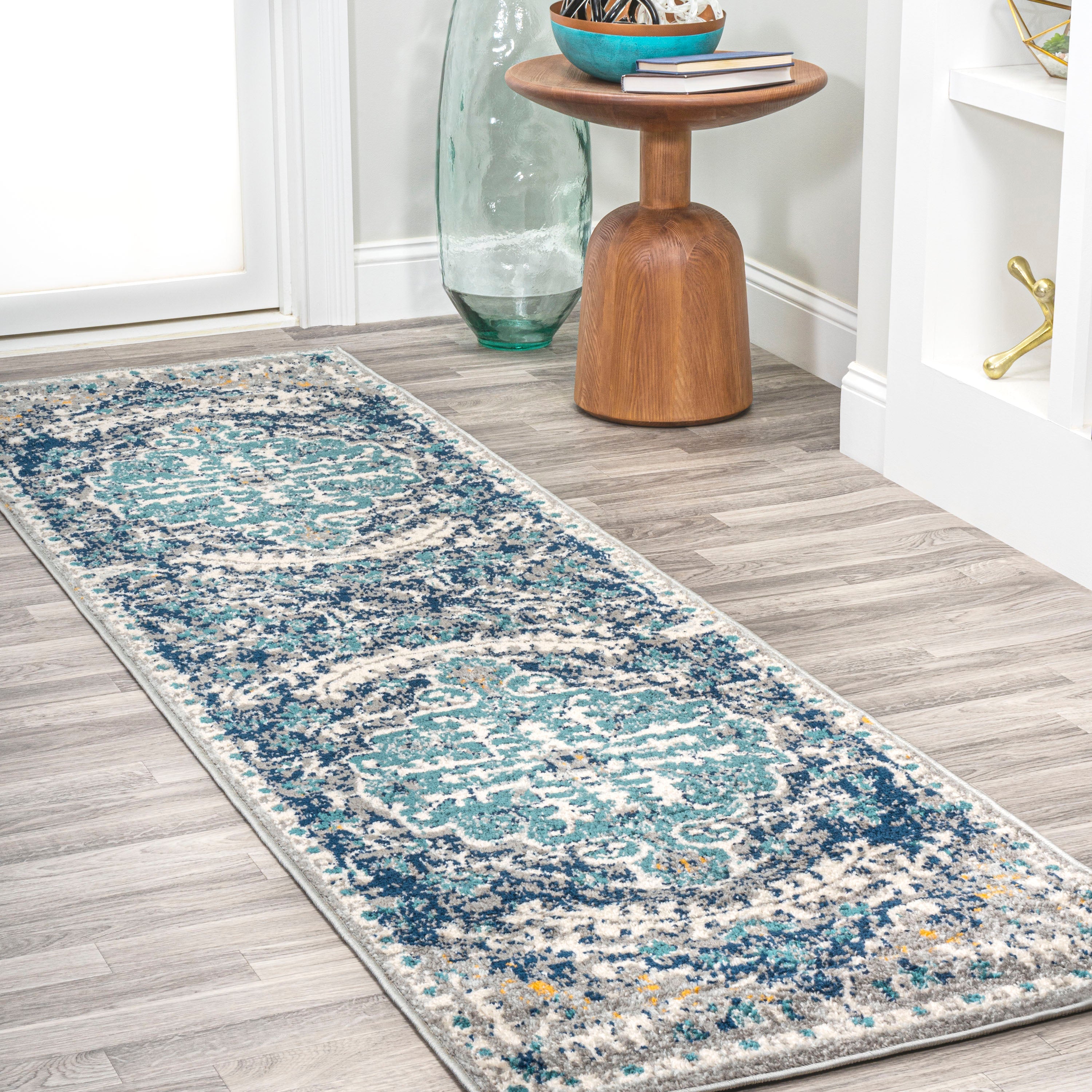 Anaise Ornate Boho Medallion Runner Rug