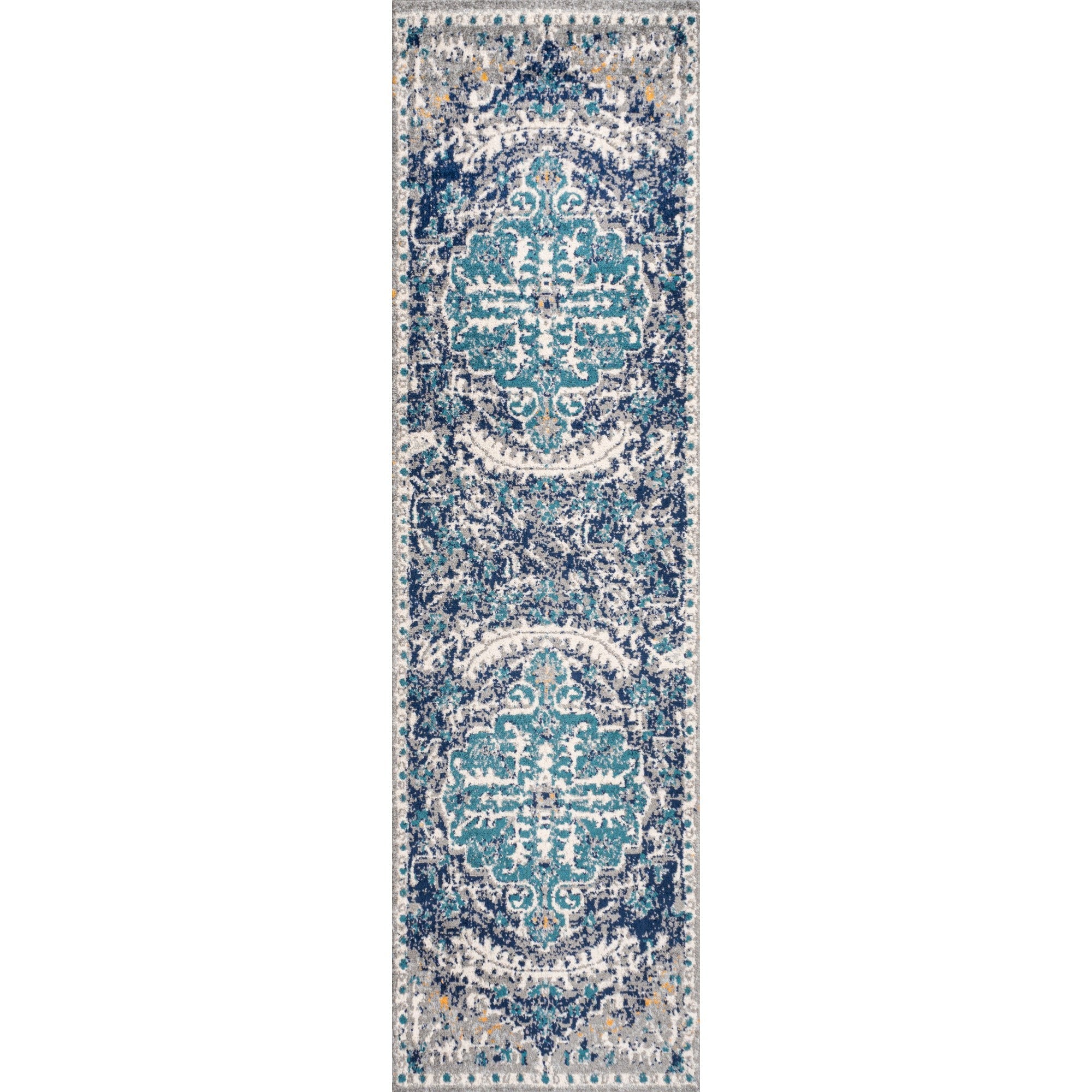 Anaise Ornate Boho Medallion Runner Rug