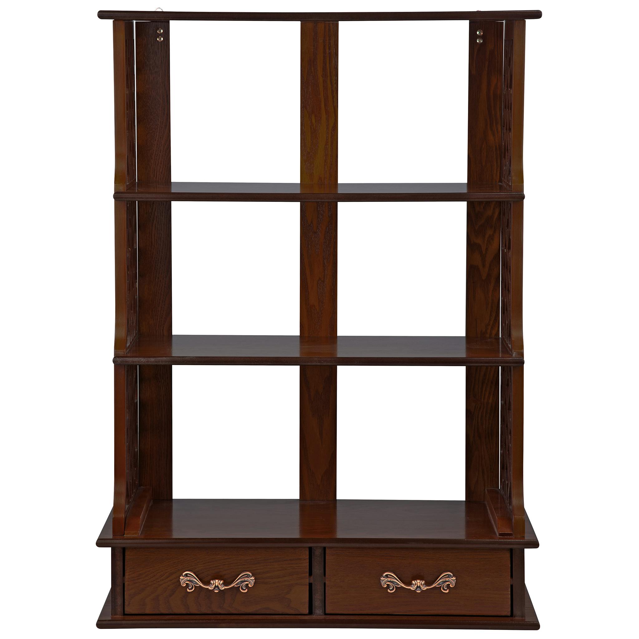 Chinese Chippendale-Style Triple Shelf Hardwood Curio