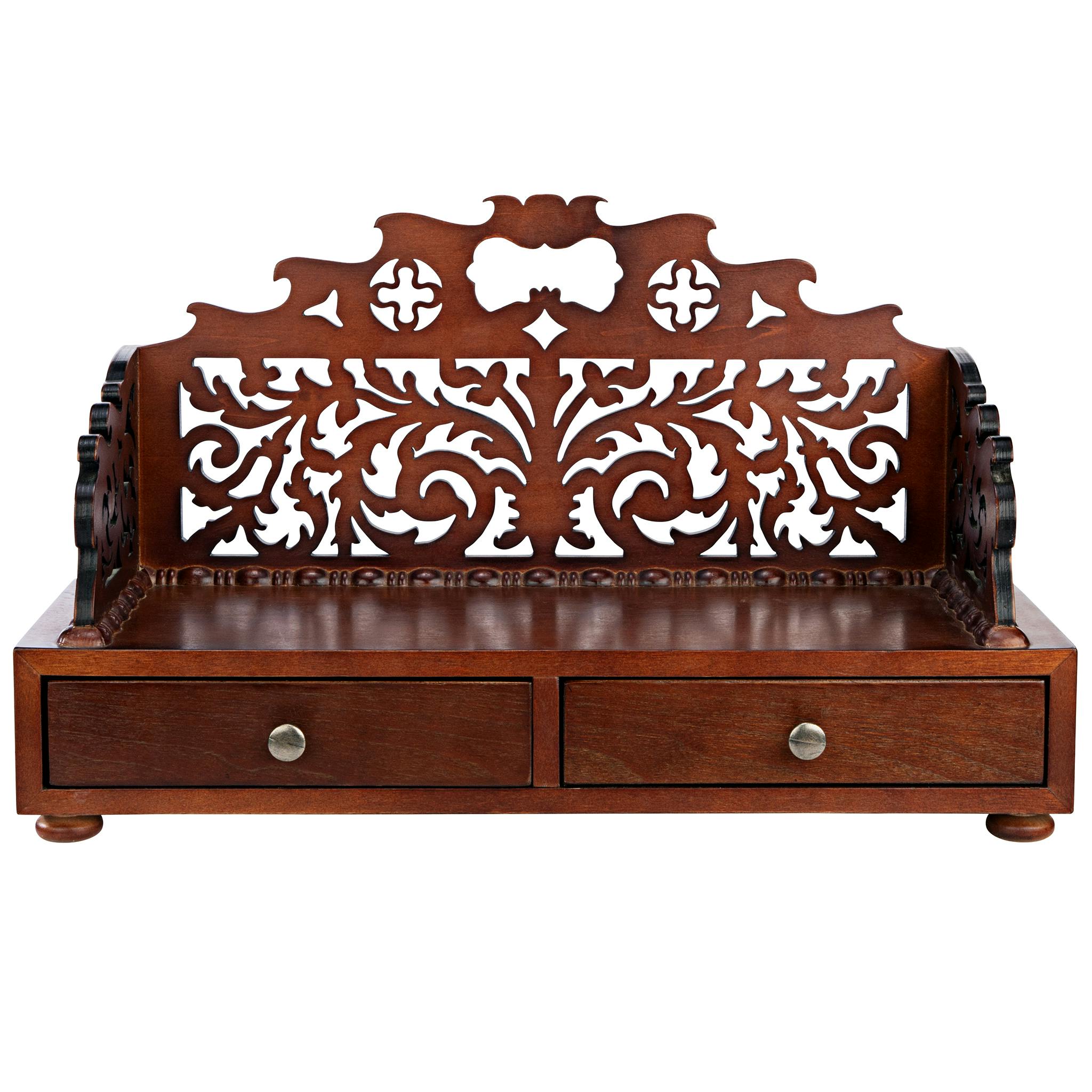 Antiquarian Floral Tracery Desktop Book Organizer