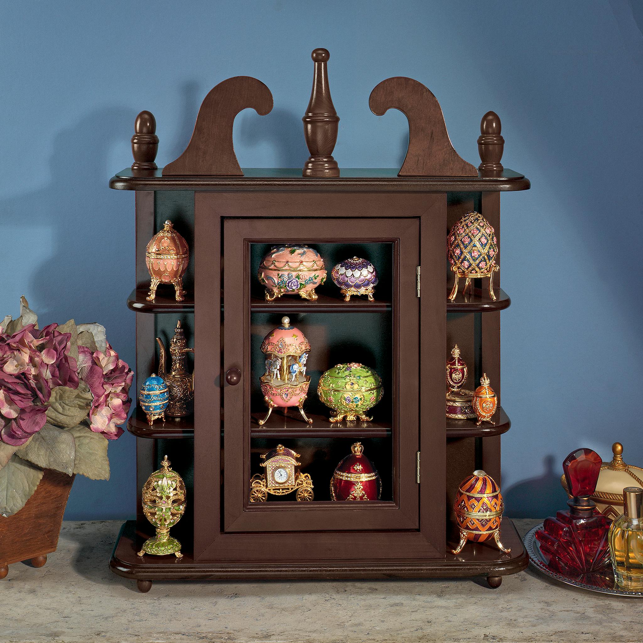 Savile Row Hardwood Wall Curio Display Cabinet