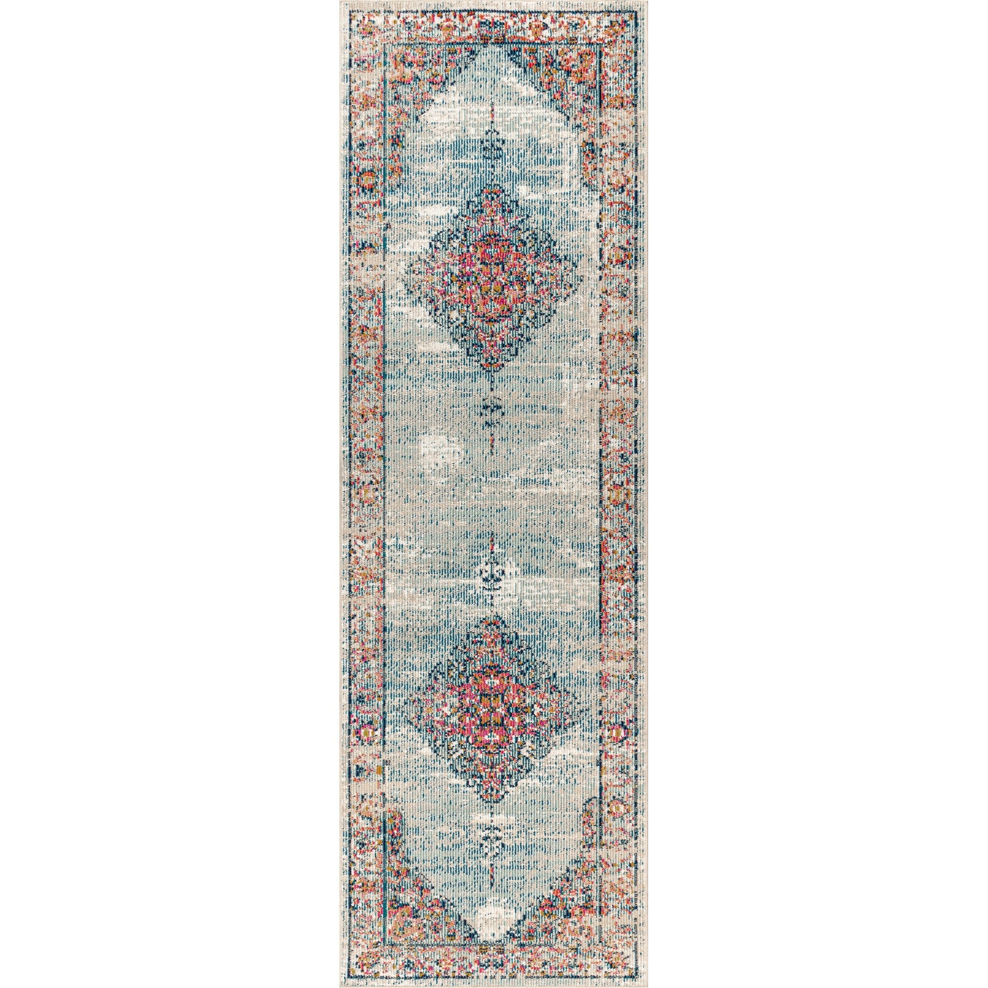 Cadiz Vintage Medallion Runner Rug