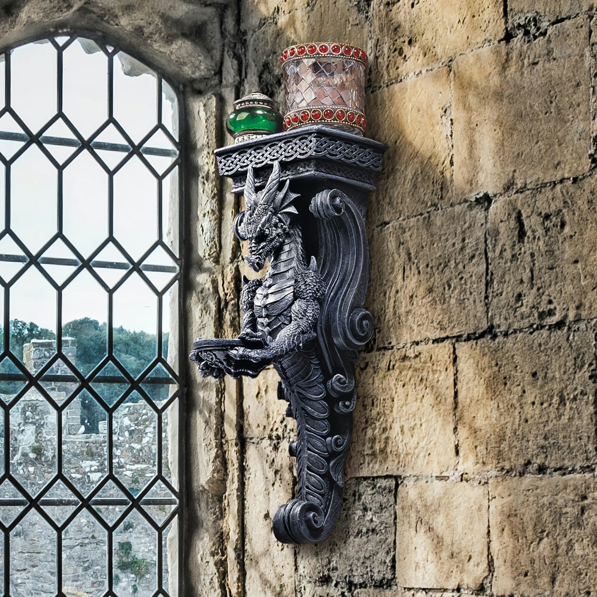 Dragons of Darkmoor Castle Wall Caryatid