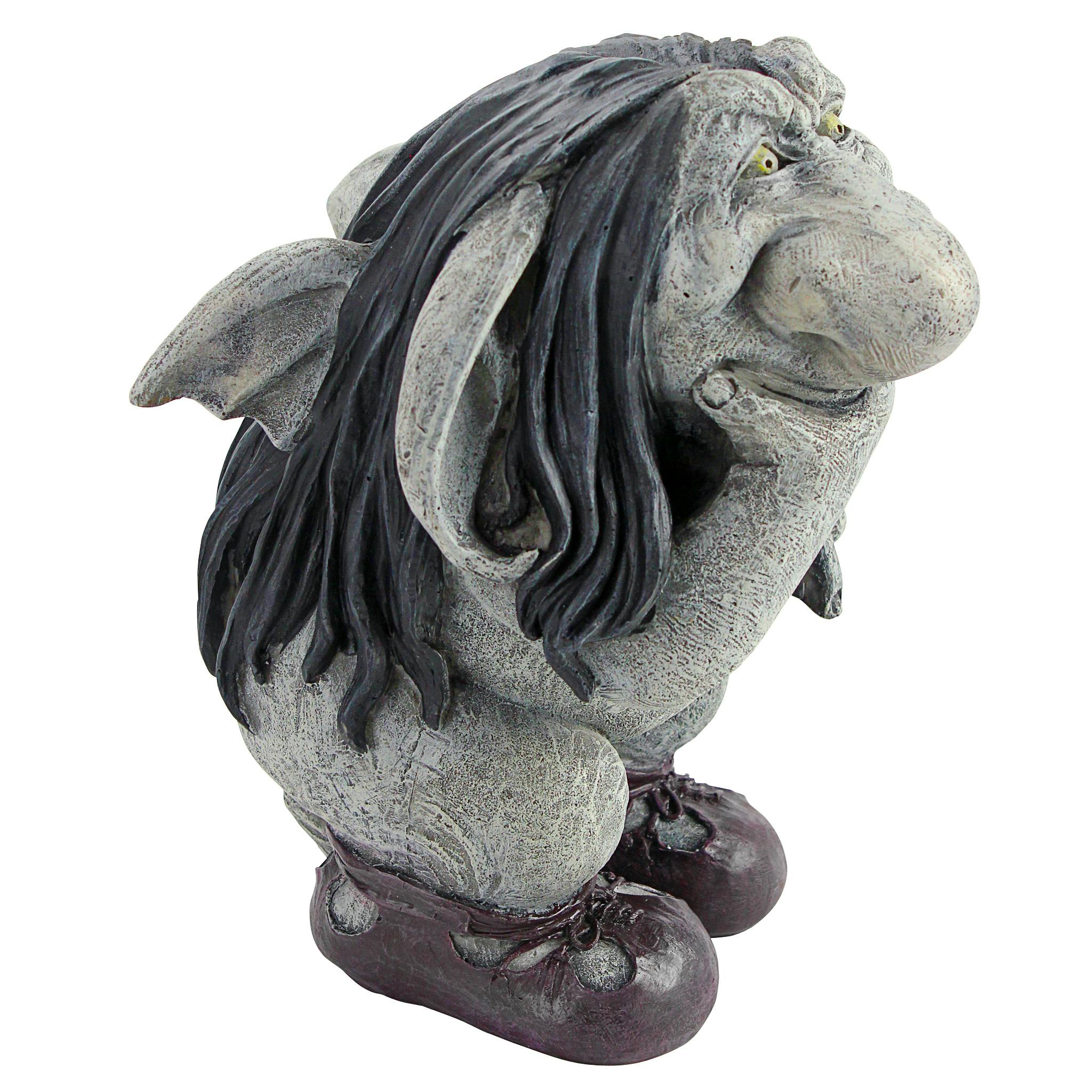 Pondering Sylvester, the Cynical Gnome Troll Statue