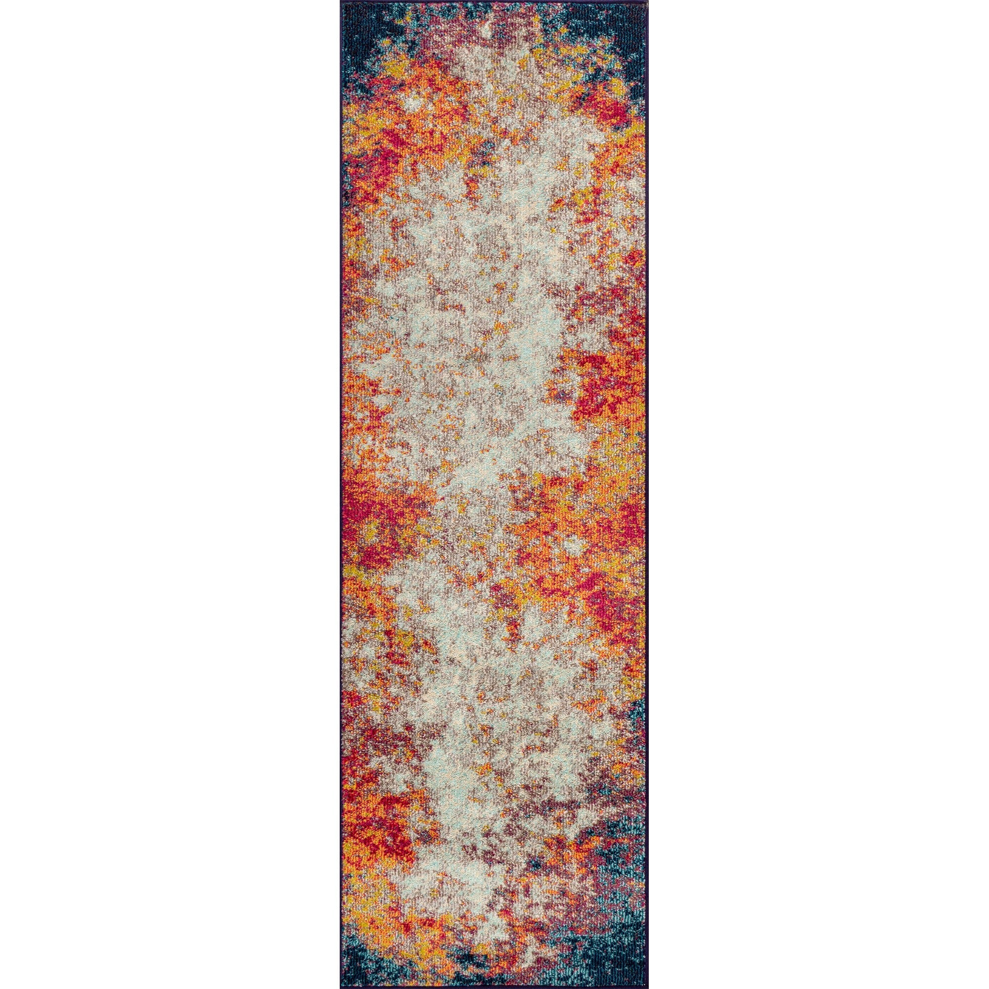 Contemporary Modern Abstract Runner Rug