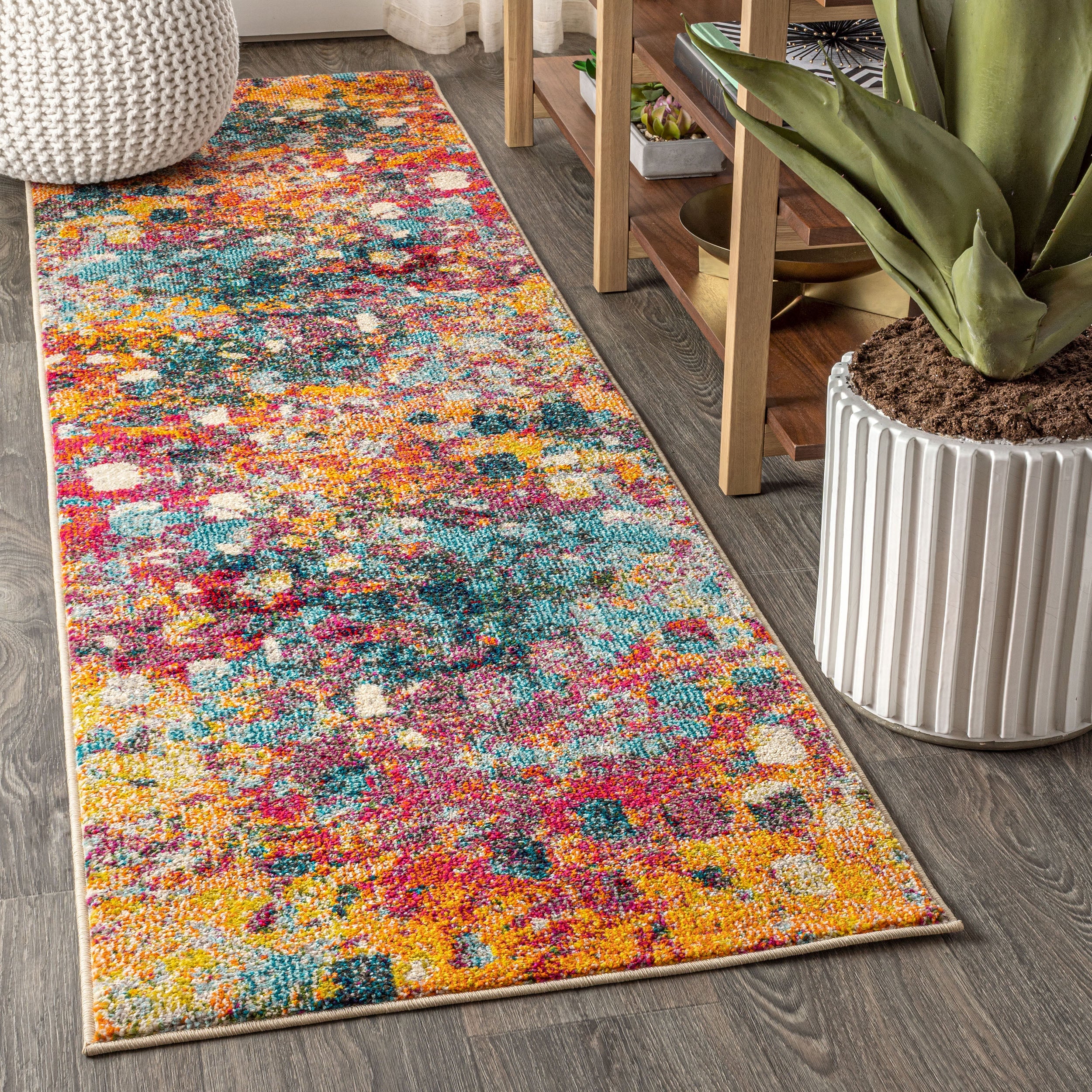 Contemporary Modern Runner Rug